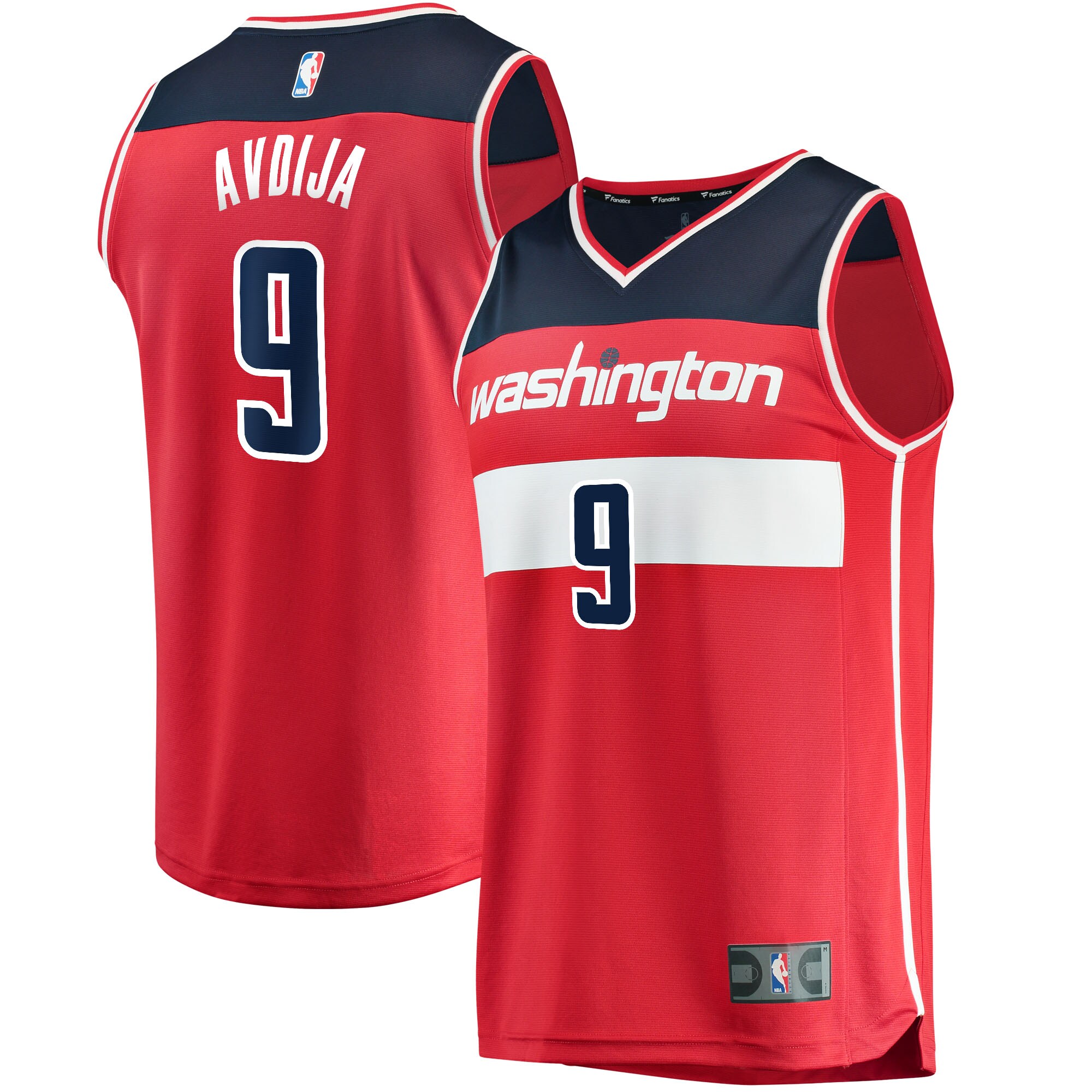 Deni Avdija Wizards Jersey: Premium Fanatics Replica #9 - 2024 Fan Gear