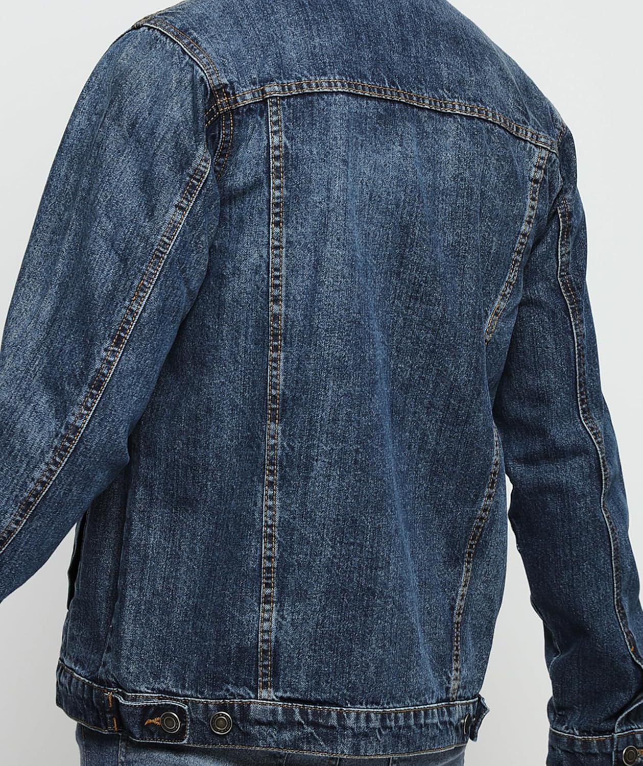 Denim Jacket Men – Casual Vintage Regular Fit Button Down Trucker Style \u2013 Mens Jean Jackets Stylish Everyday Outerwear