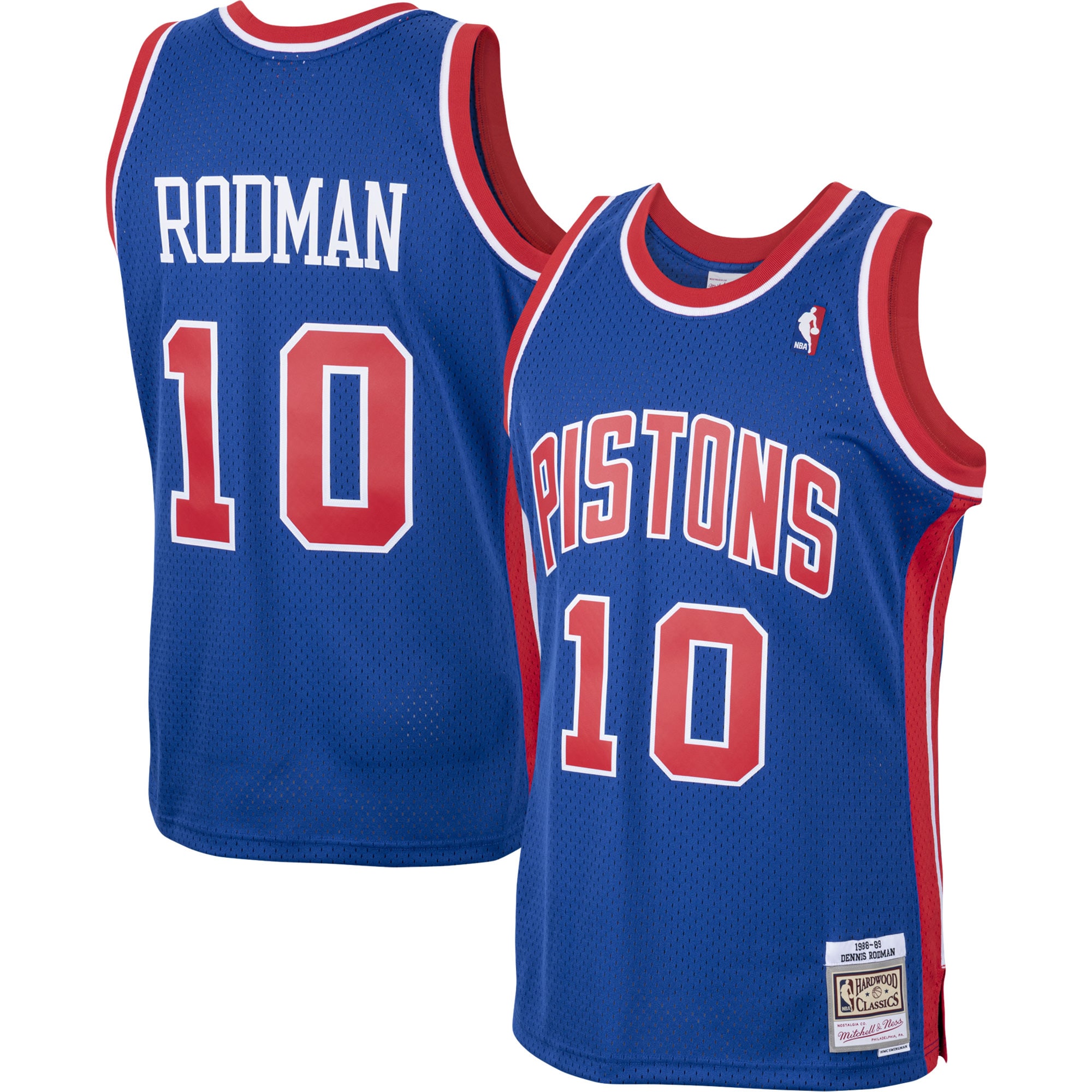 Mitchell Ness Rodman Jersey #10 – Premium 1988-89 Pistons Swingman