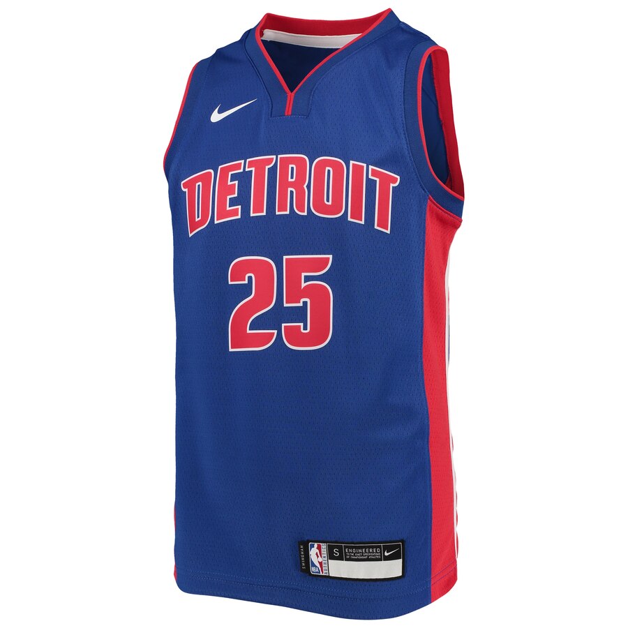 Premium Nike Derrick Rose Youth Pistons Jersey #25 Icon Edition