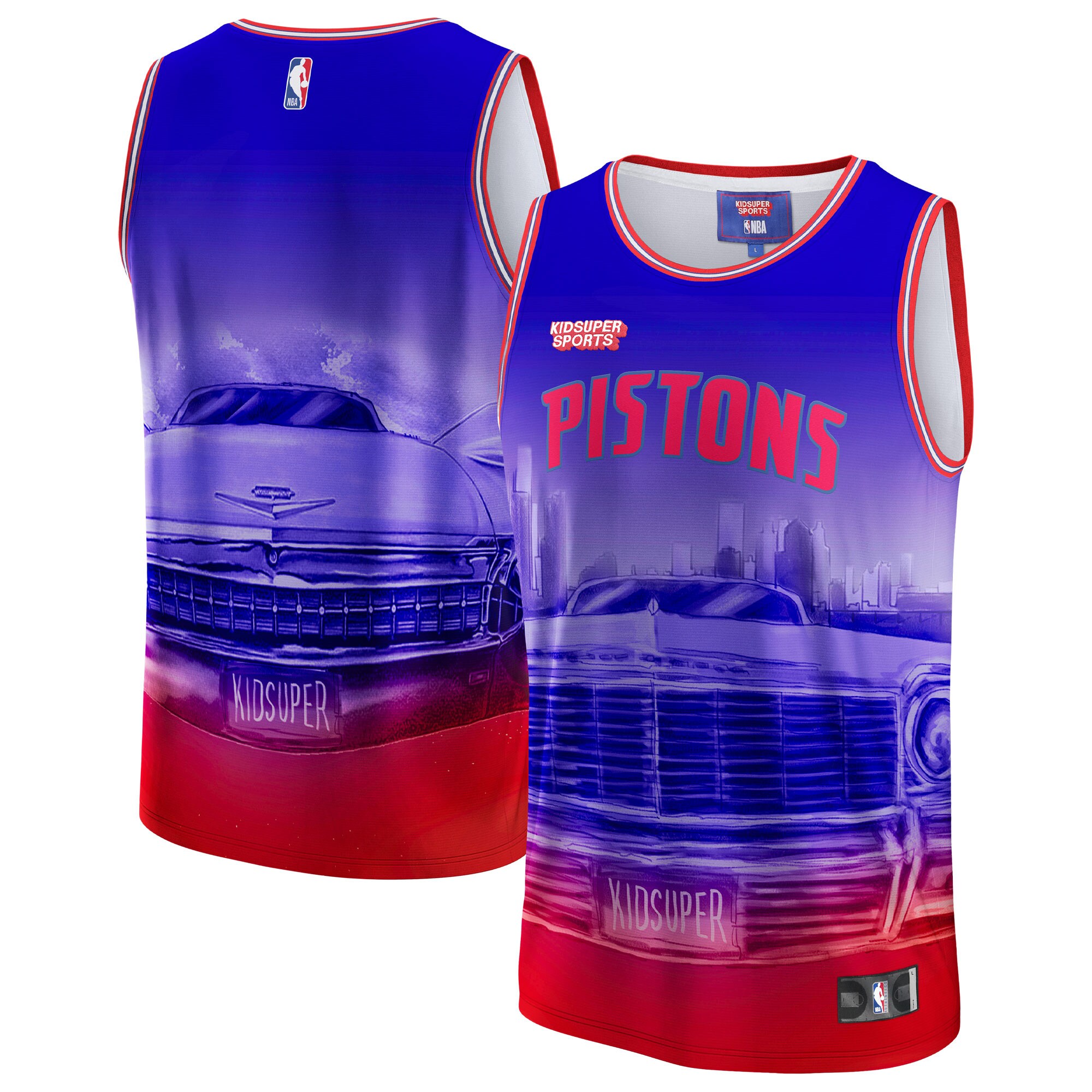 Detroit Pistons KidSuper Amazing NBA Jersey - 2024 Edition