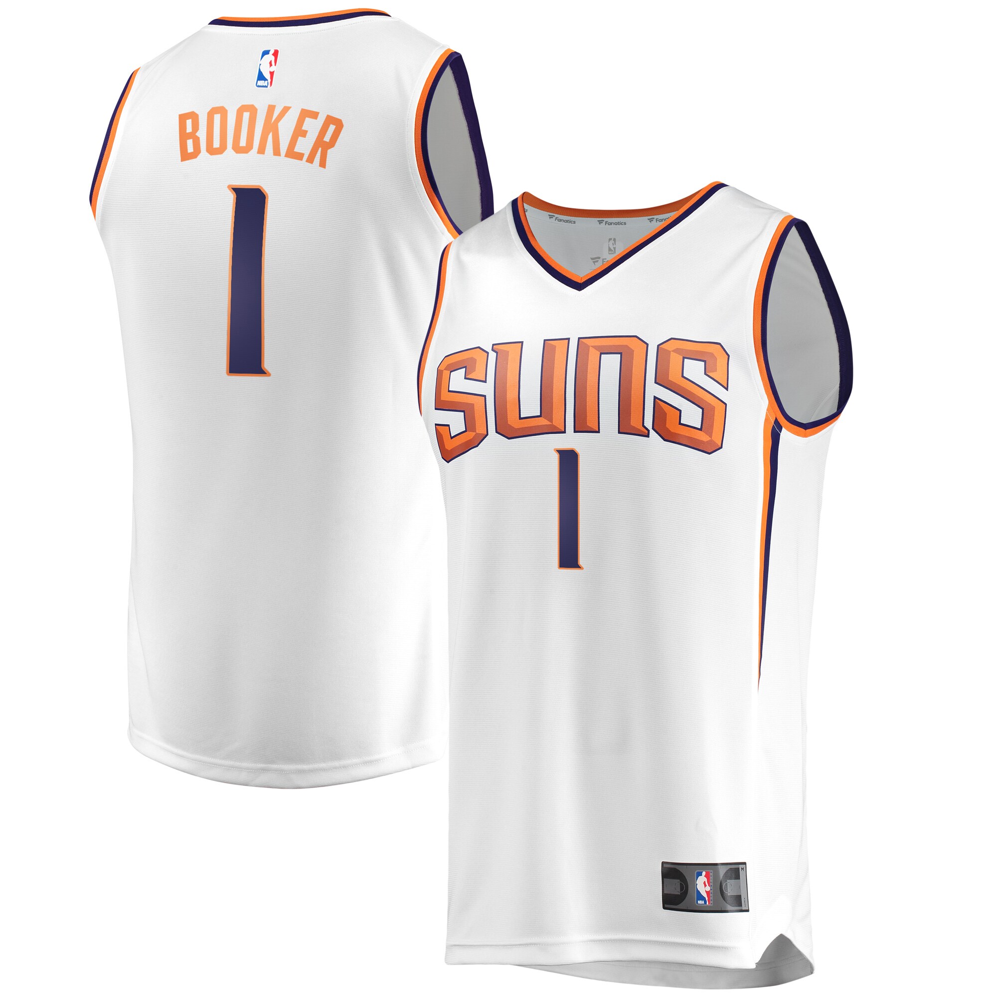 Devin Booker Suns White Jersey - Ultimate 2024 Fanatics Replica