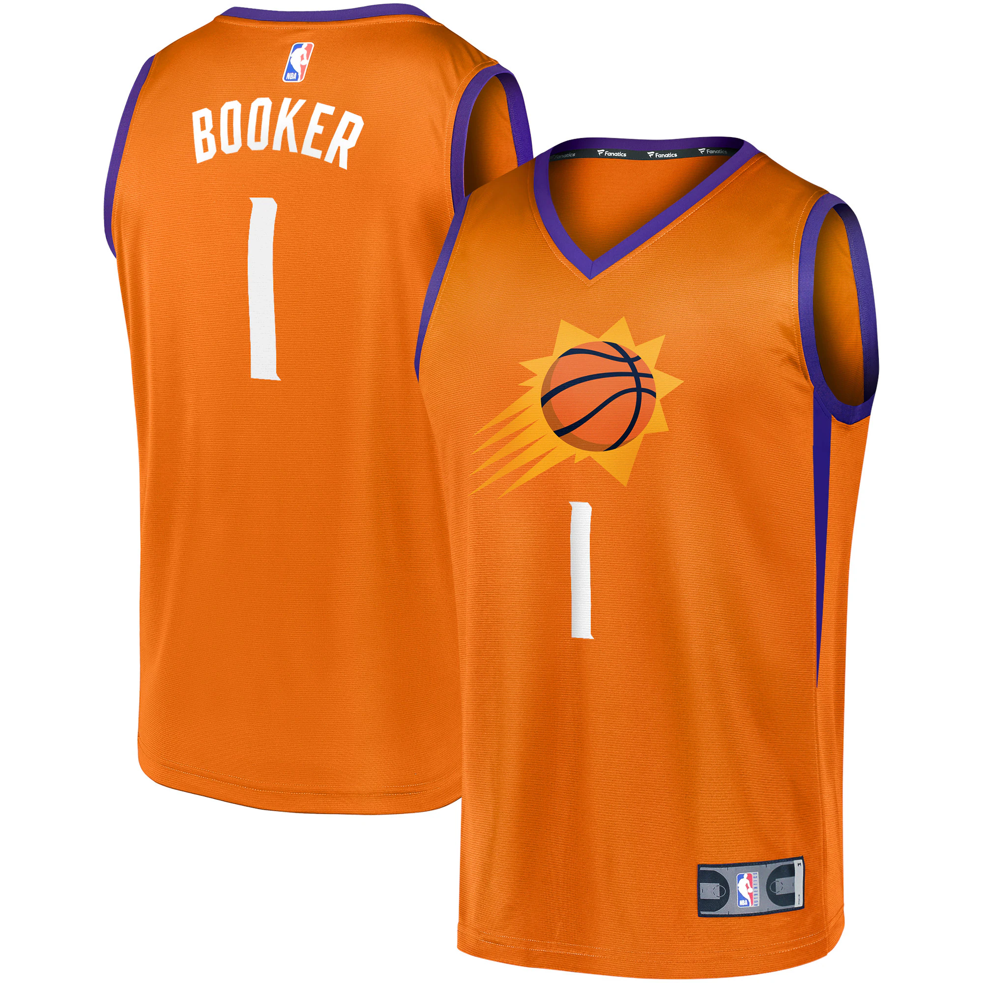 Devin Booker Suns Replica Jersey Orange - Amazing 2024 Statement Edition