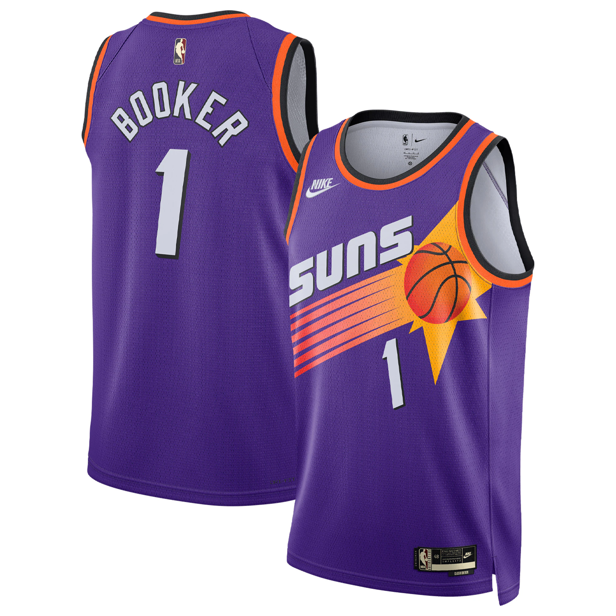 Nike Devin Booker Suns Jersey Purple - Amazing 2024 Swingman Edition