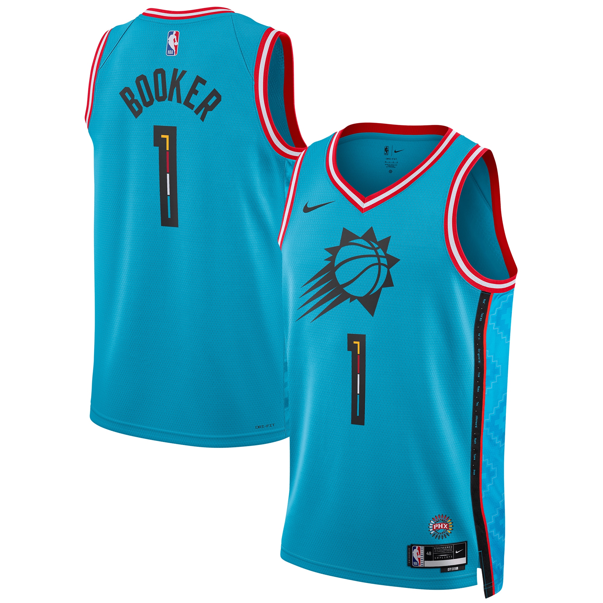 Devin Booker Phoenix Suns Nike Unisex 2022/23 Swingman Jersey – City Edition – Turquoise