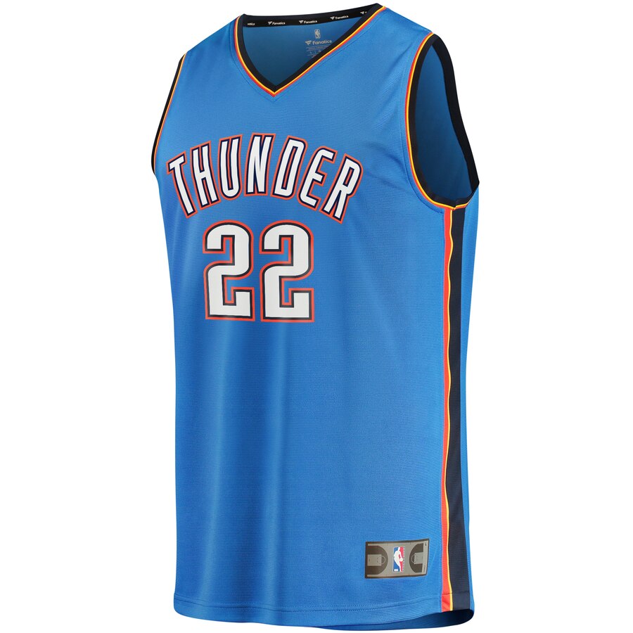 Devon Hall Thunder Youth Jersey Blue - Premium Icon Edition #22