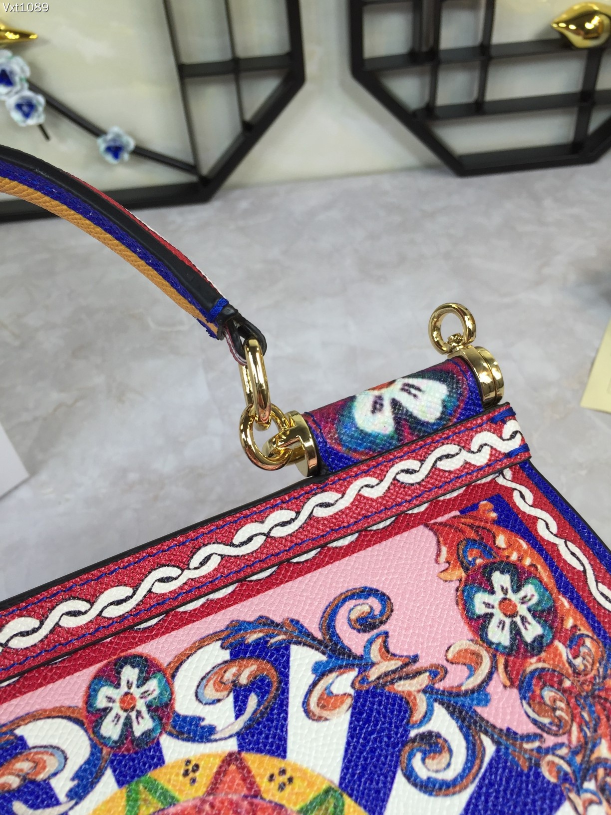 DG Sicily leather crossbody bag Dolce & Gabbana Red in Leather - 37779934