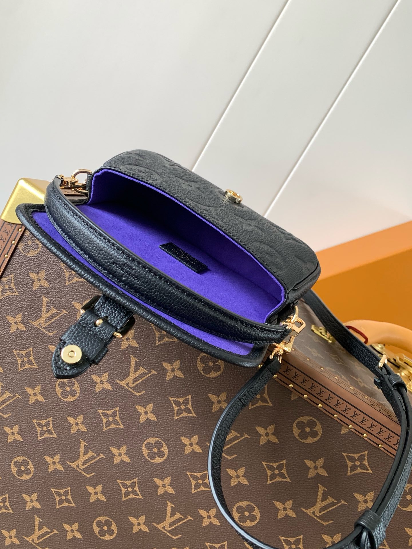 Diane Monogram Empreinte Bag Black - Bags | LOUIS VUITTON