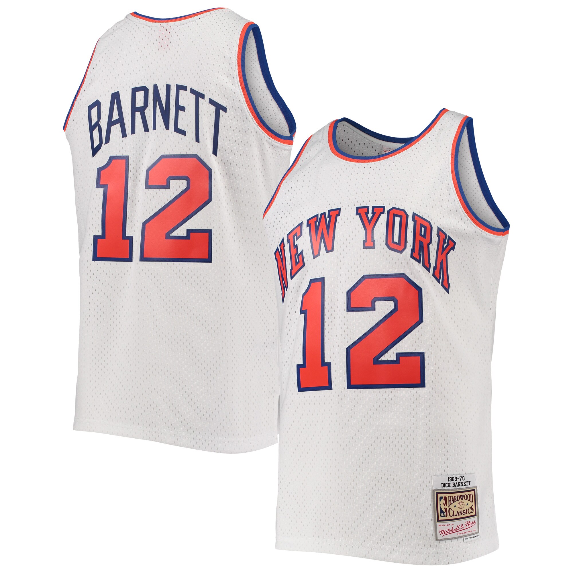 Mitchell & Ness Dick Barnett Swingman Jersey 1969-70 - Exclusive Knicks White