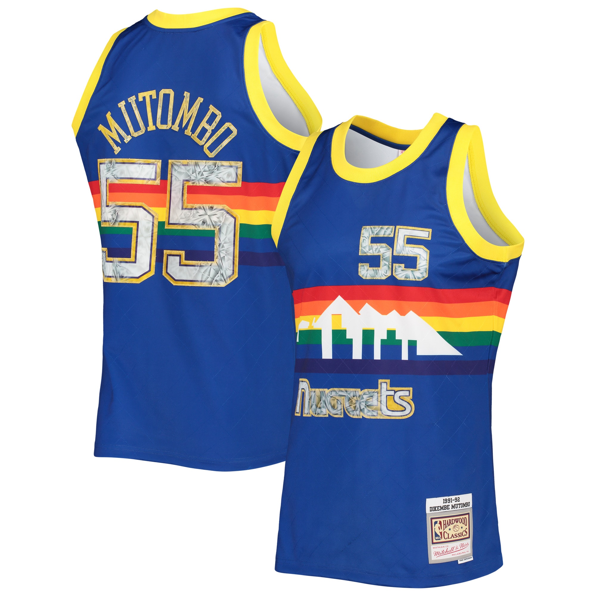 Mitchell Ness Mutombo Diamond Jersey - Ultimate 1996-97 Nuggets 75th Anniv.
