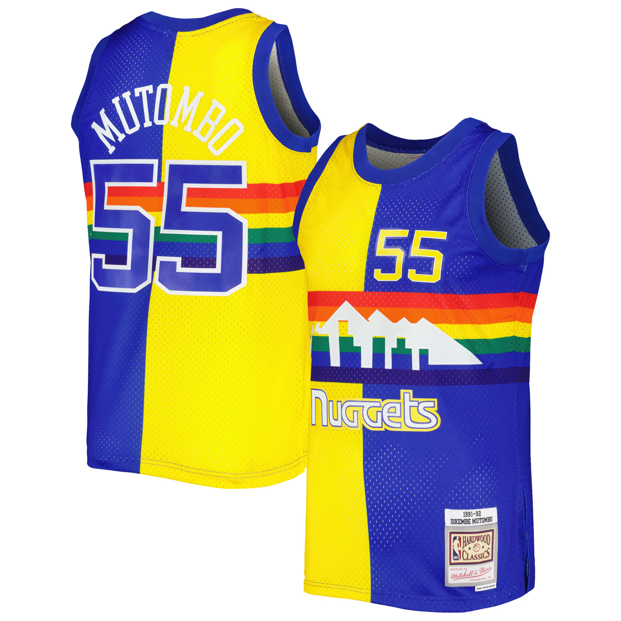 Mitchell Ness Mutombo Split Jersey – Exclusive 1991/92 Nuggets Swingman