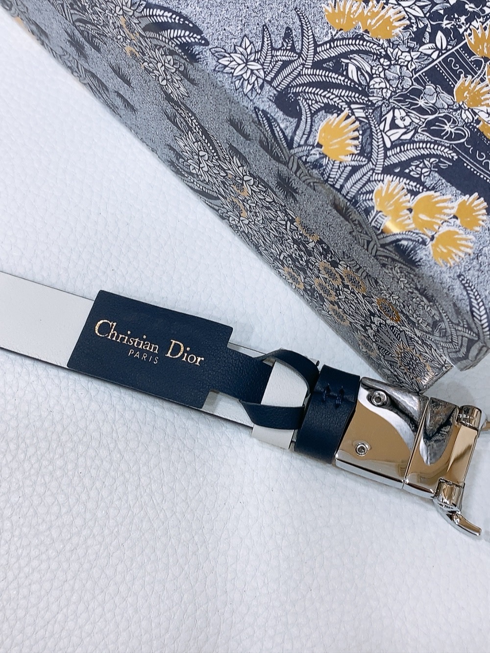 Dior 30 Montaigne Reversible Belt- Black