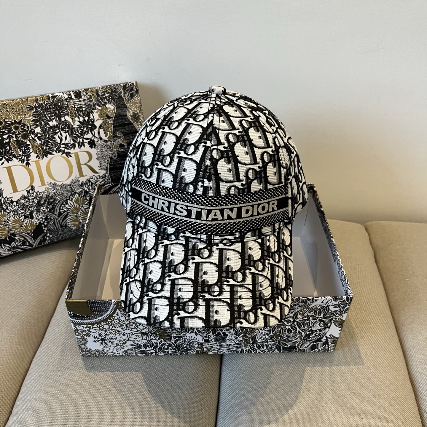 print Dior Oblique Baseball Cap - Dior Oblique Print Baseball Cap