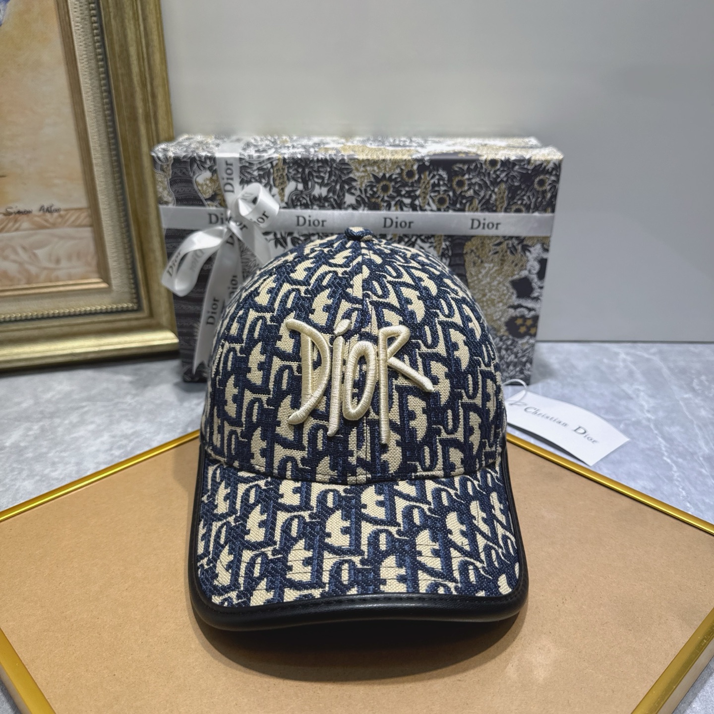 Dior Oblique Baseball Cap - Dior Oblique Embroidered Cotton Baseball