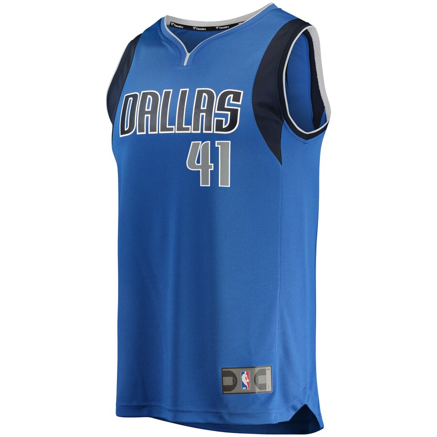 Fanatics Dirk Nowitzki Jersey Blue #41 - Exclusive Mavericks Icon Edition