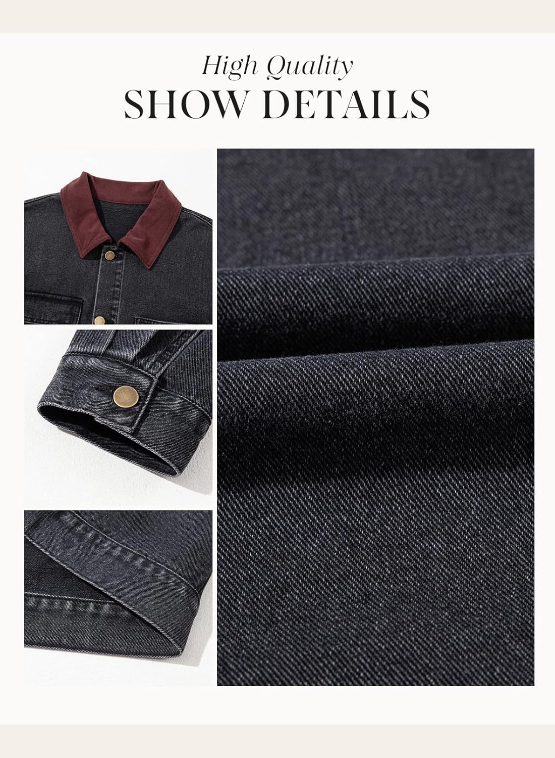 Dokotoo Denim Jackets for Women Casual Long Sleeve Oversized Jean Jacket Fall Clothes 2025