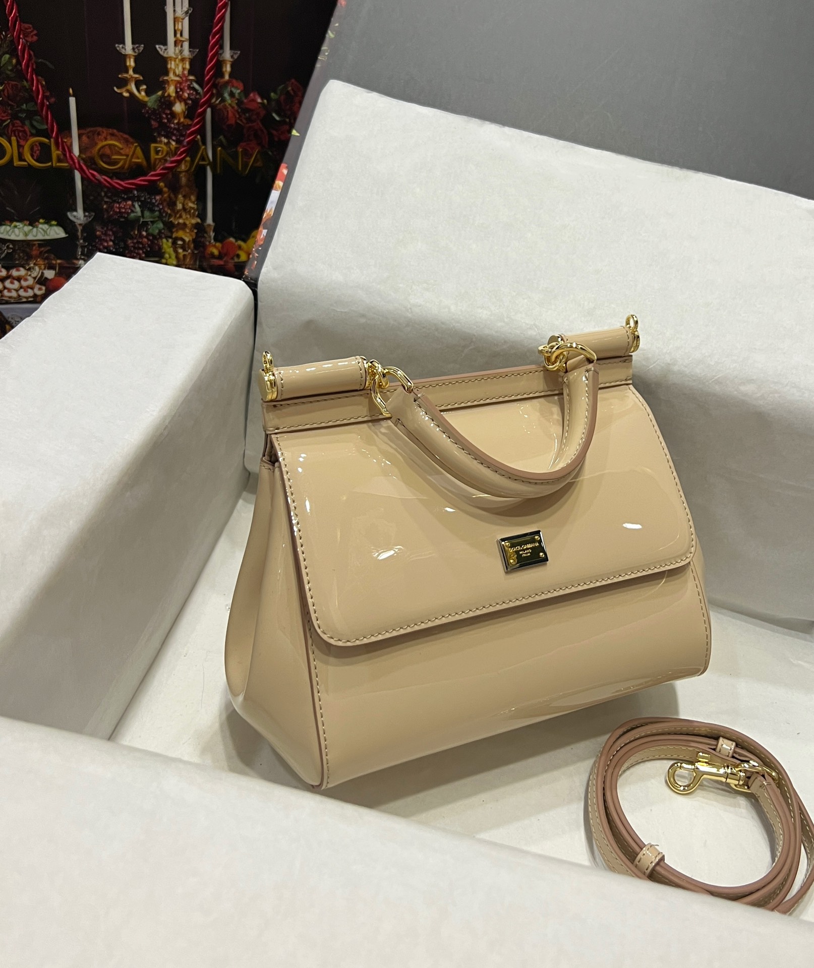 Dolce&Gabbana Borsa Spalla Leather Crossbody Bag on