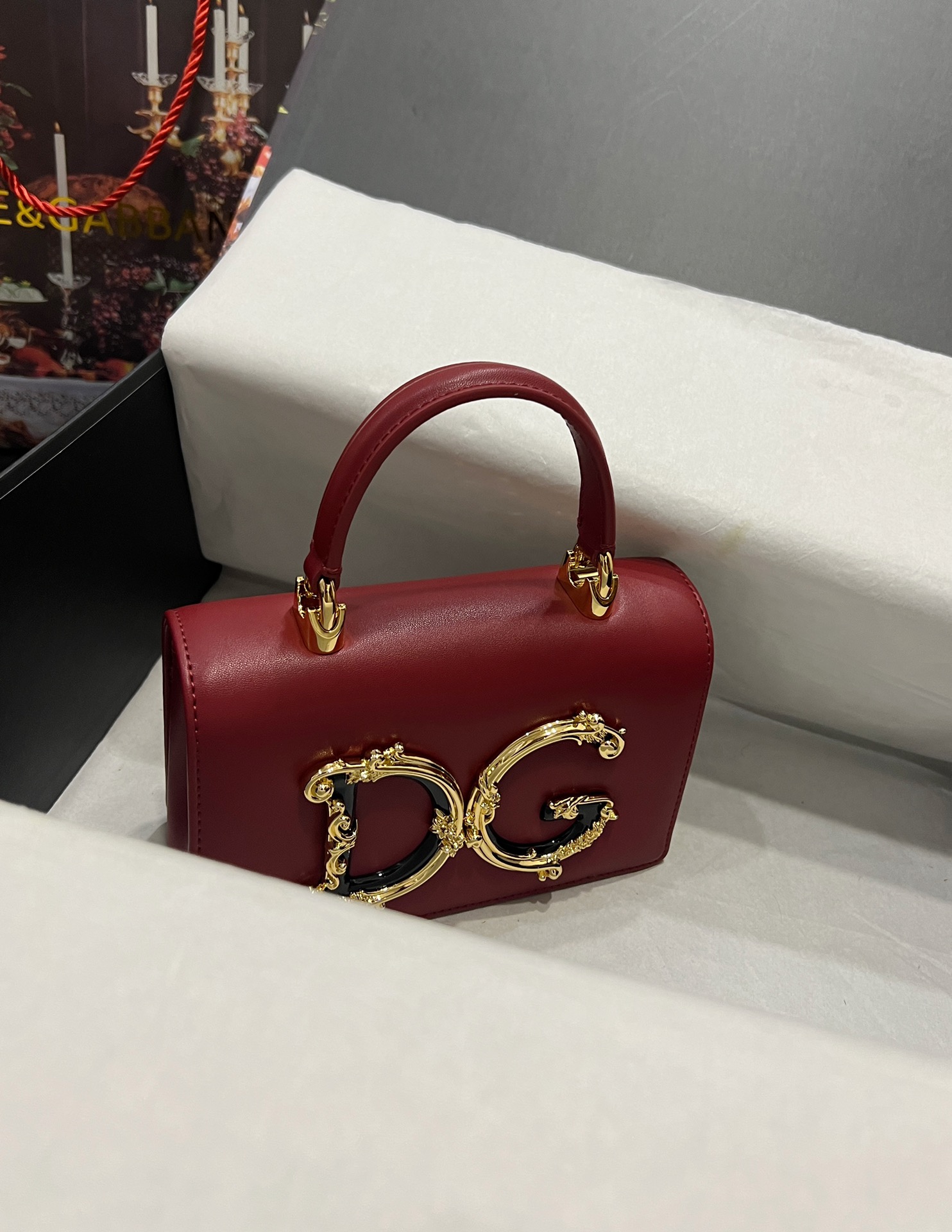 Dolce&Gabbana Girls Logo Leather Phone Crossbody Bag