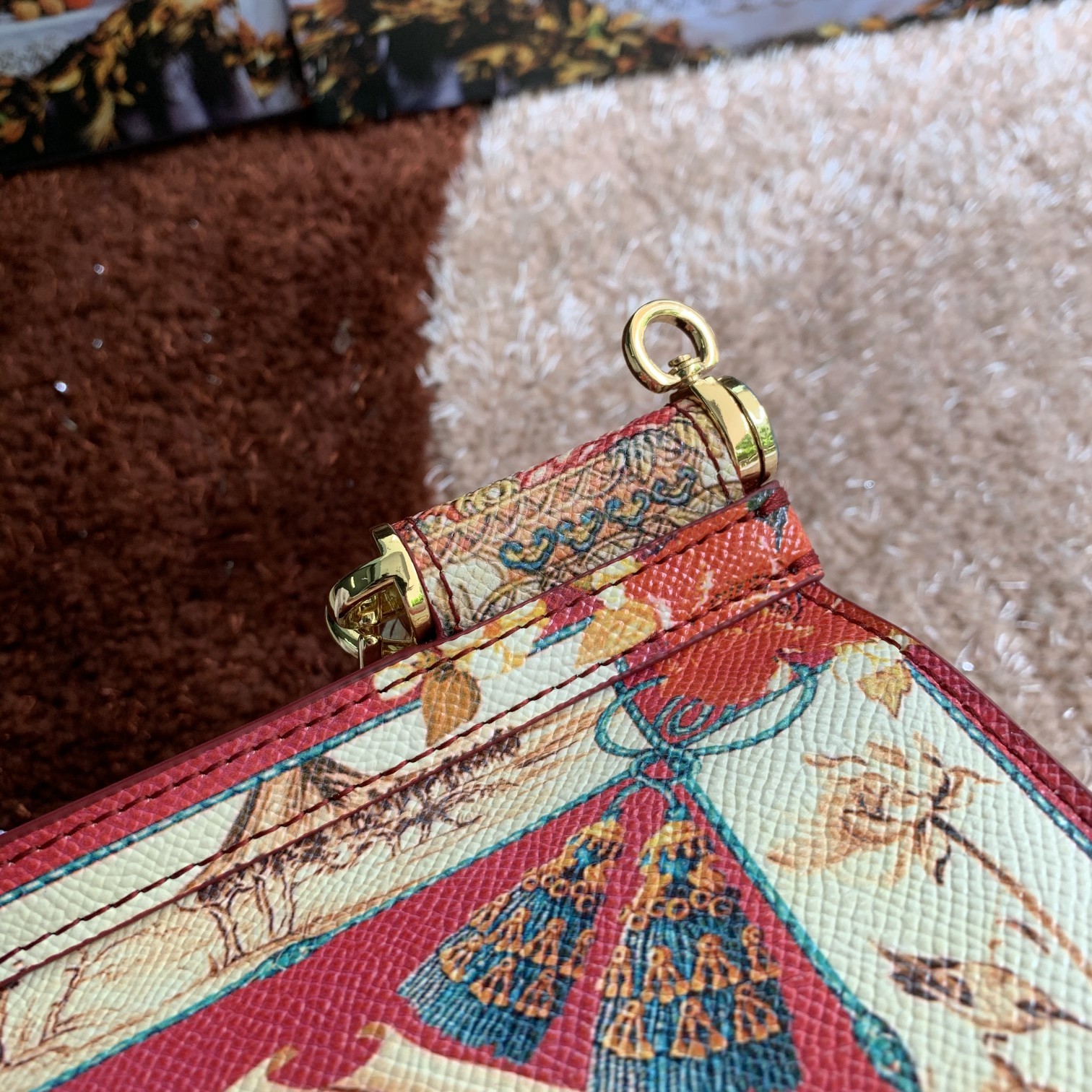 Dolce & Gabbana & Fred Printed Leather Satchel/Shoulder Bag – Dolce & Gabbana