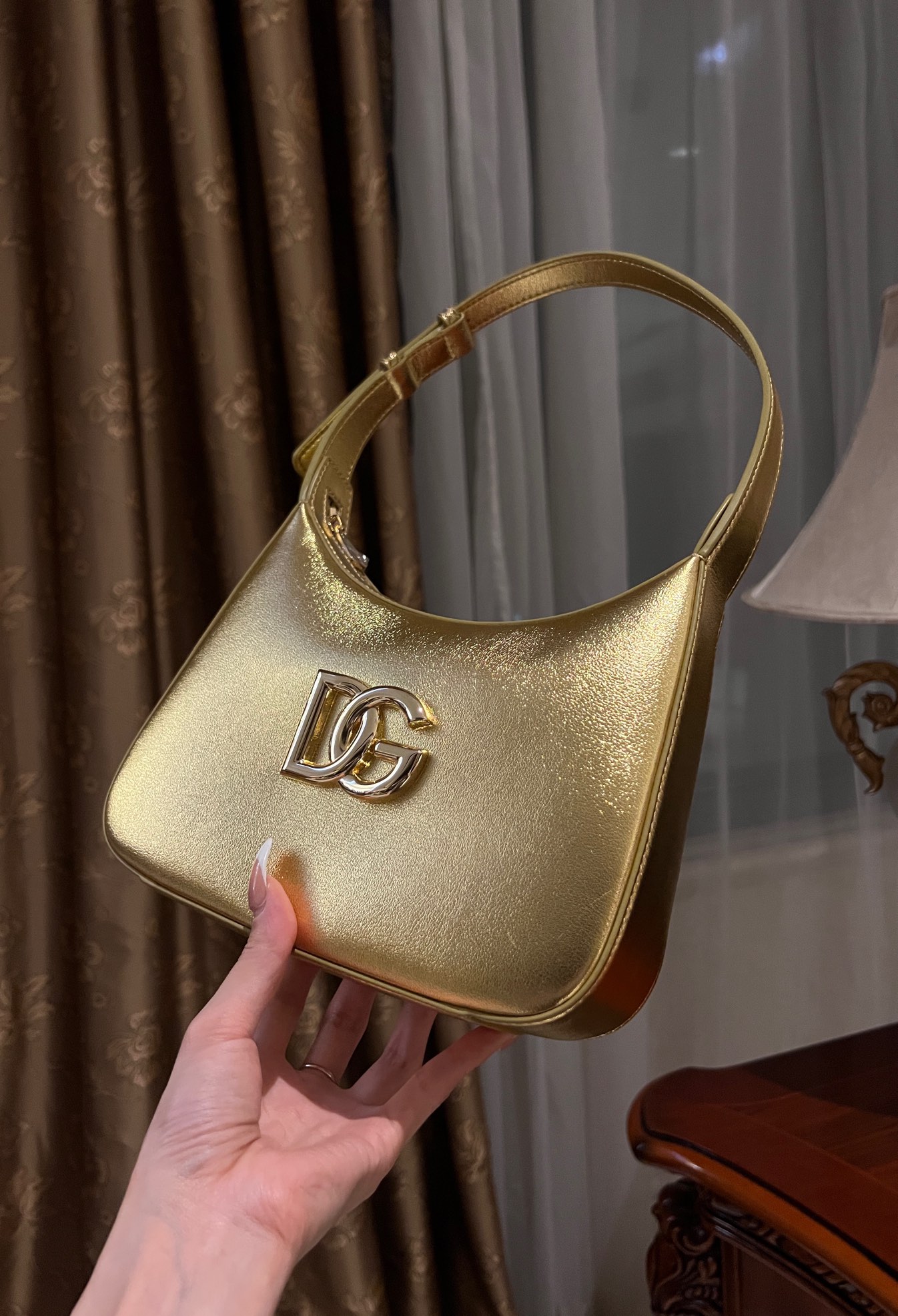 Dolce & Gabbana 3.5 shoulder bag in gold for Women | Dolce&Gabbana