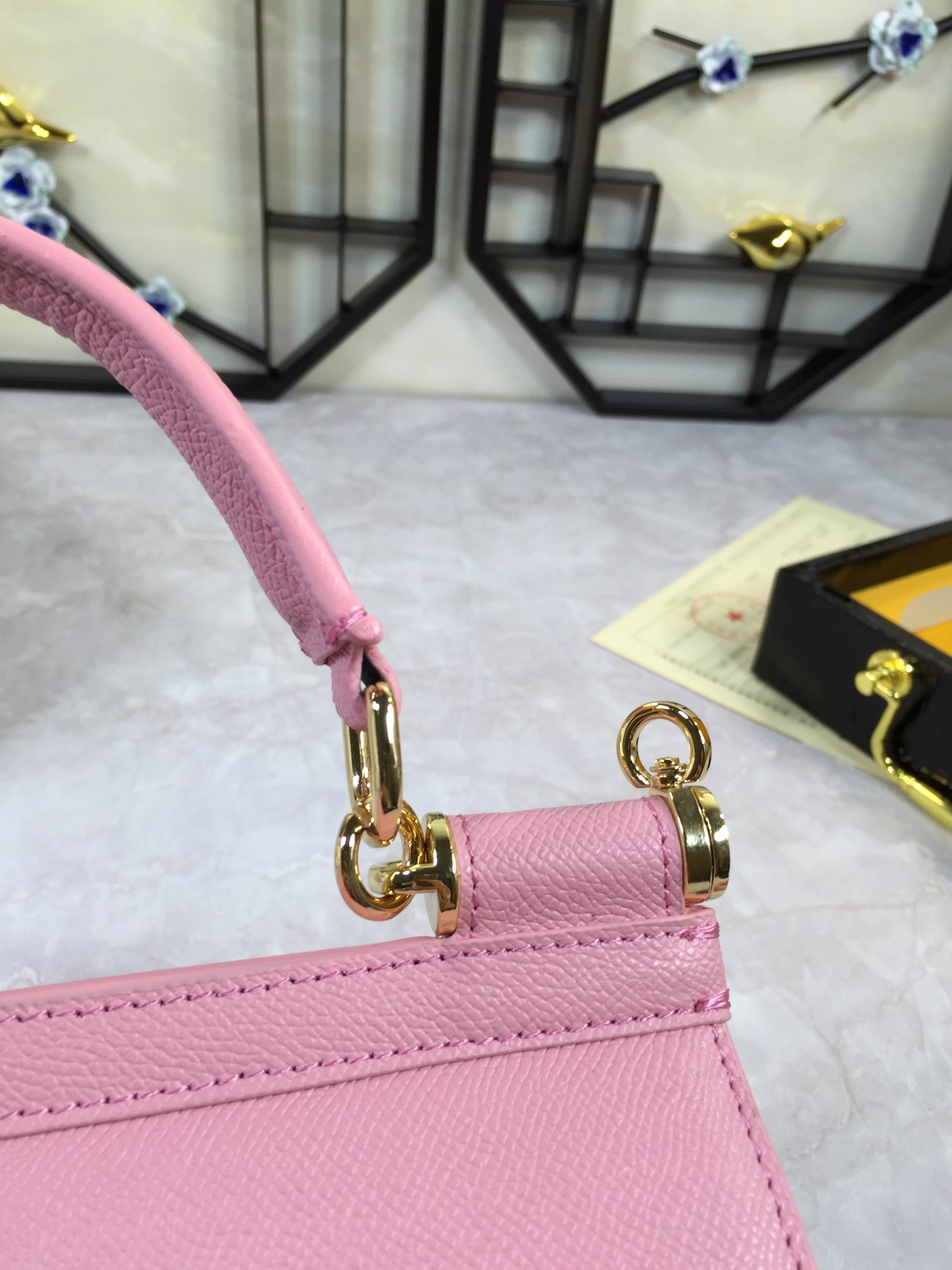 DOLCE & GABBANA Dauphine Small Miss Sicily Satchel Rosa