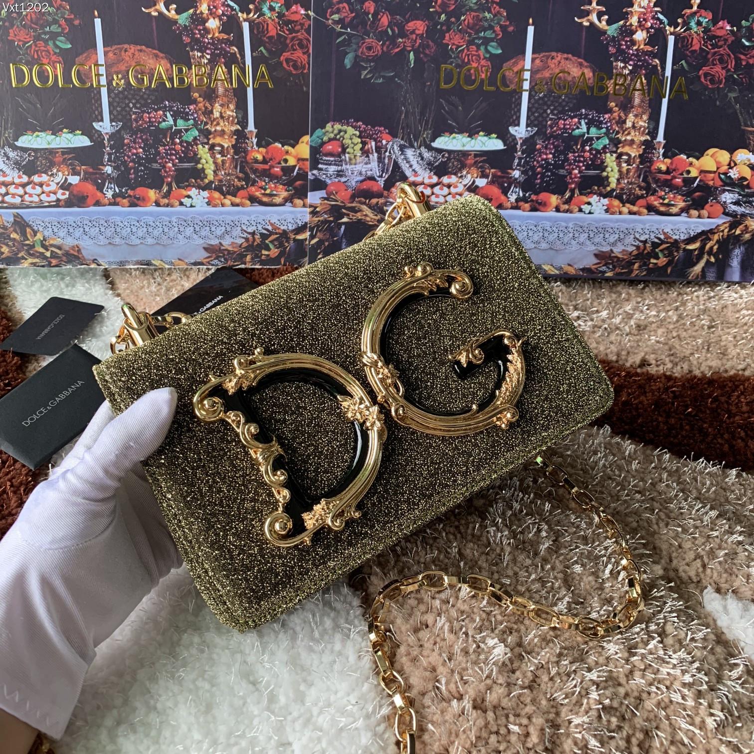 Dolce & Gabbana DG Girls Baroque Logo Shoulder Bag