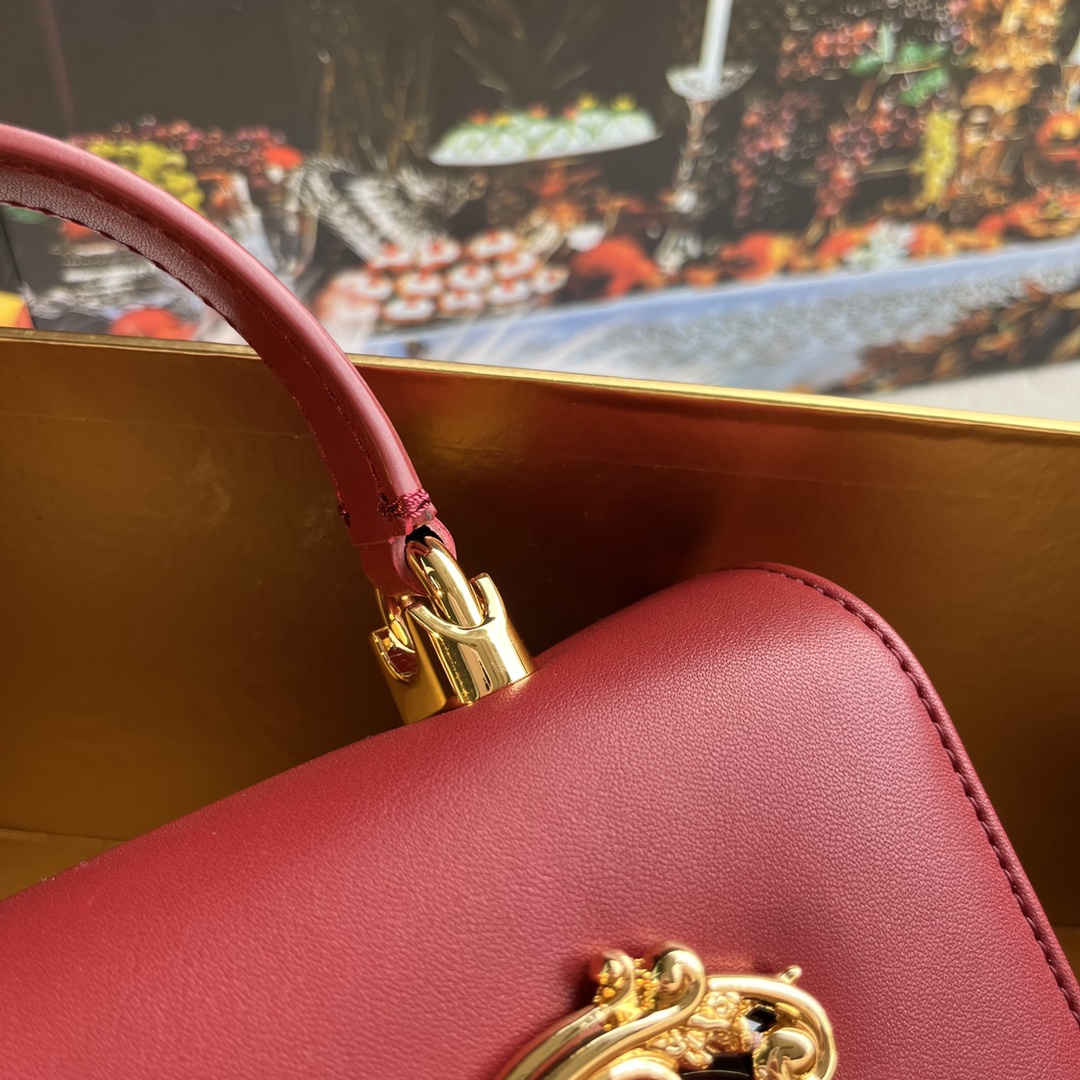 Dolce & Gabbana DG Girls Luxury Red and Gold Bag