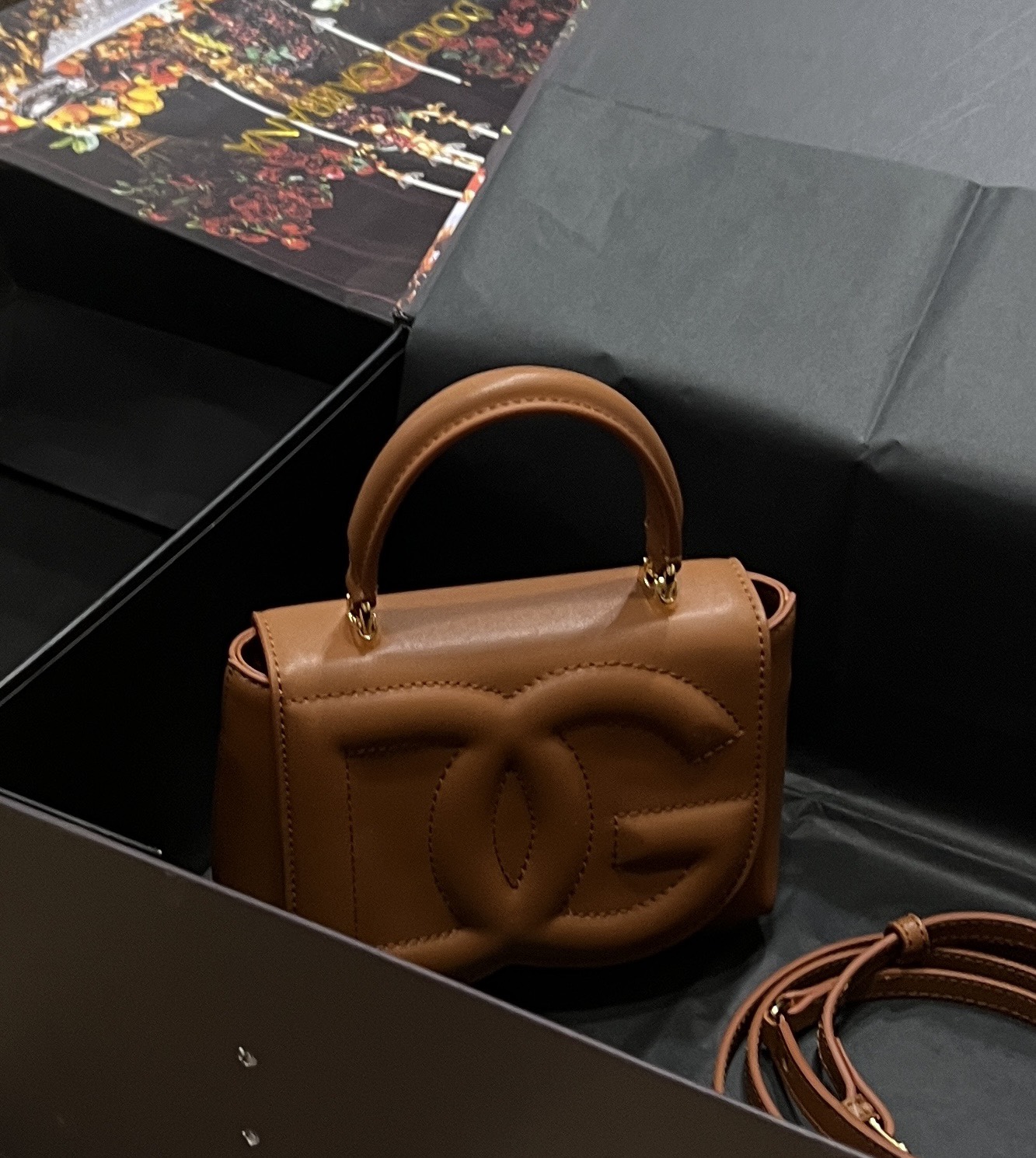 Dolce & Gabbana DG Logo Bag top-handle bag |brown