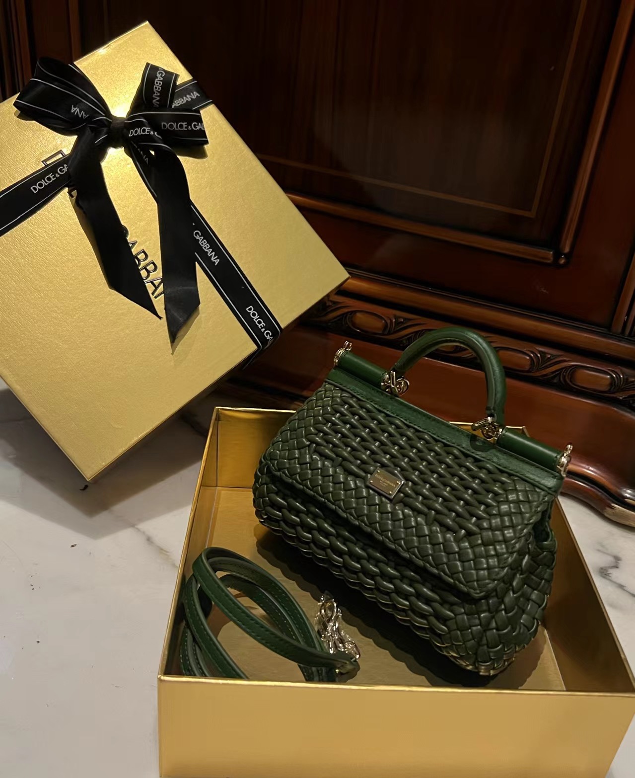 Dolce & Gabbana Elongated Sicily handbag in green  for Women
