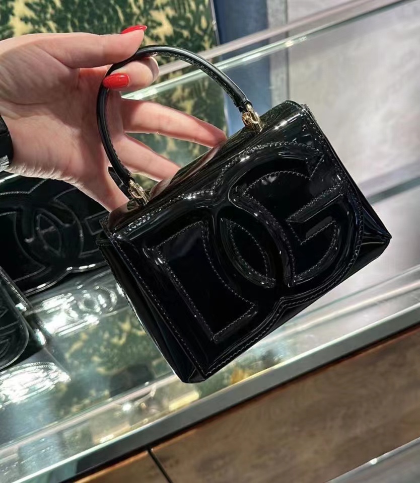 Dolce & Gabbana Embossed Logo Top Handle Crossbody |