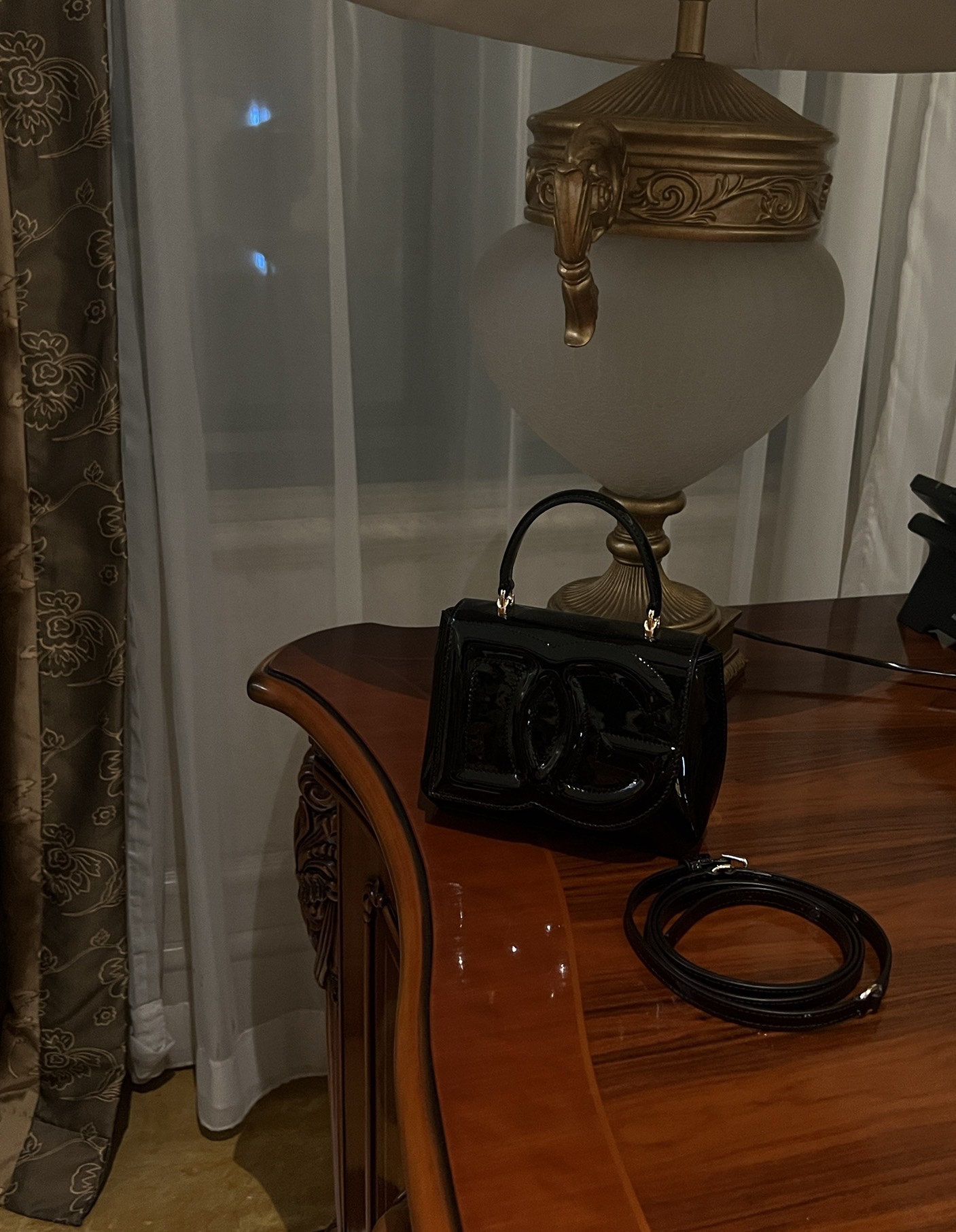 Dolce & Gabbana Embossed Logo Top Handle Crossbody