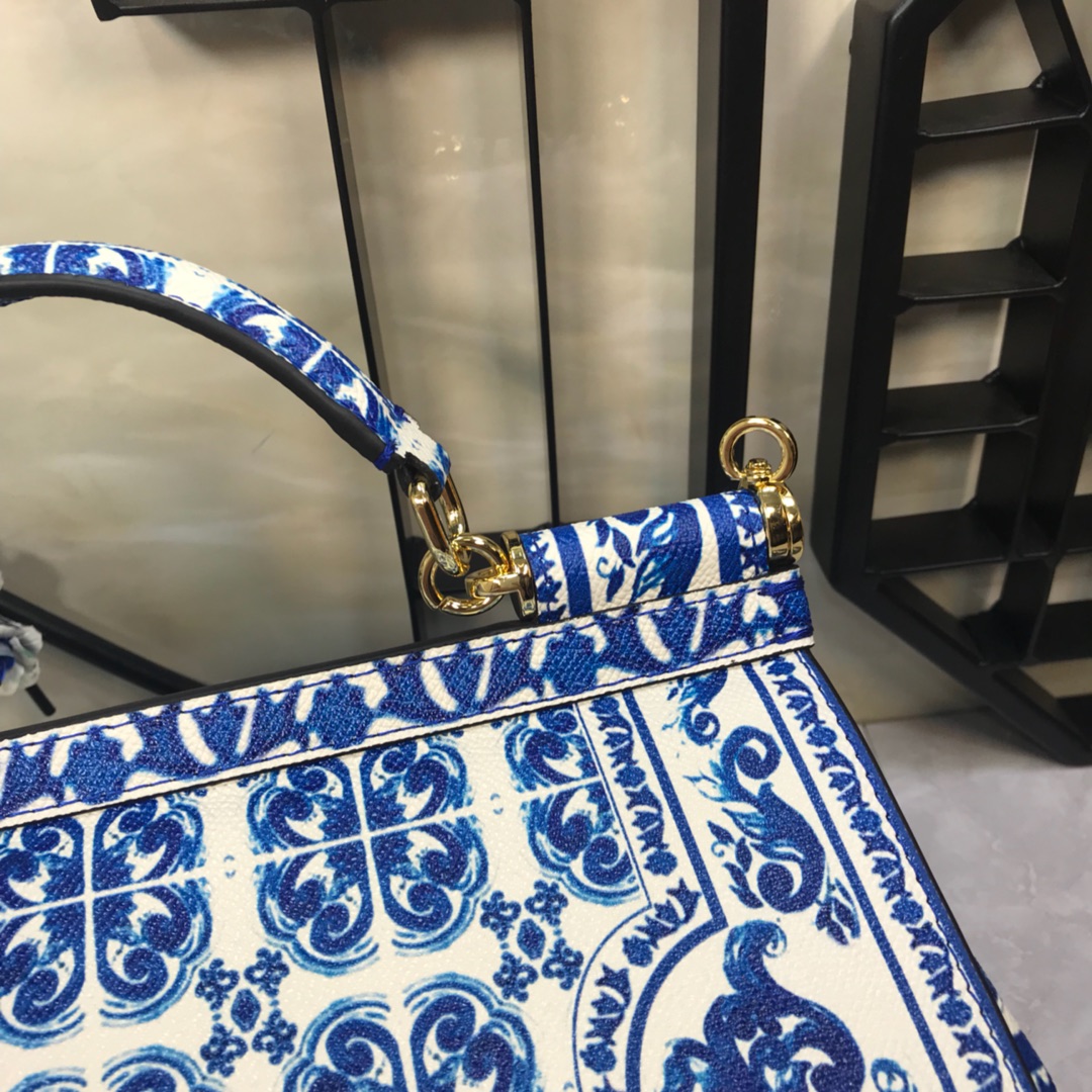 Dolce & Gabbana  Fred Printed Leather Satchel/Shoulder Bag