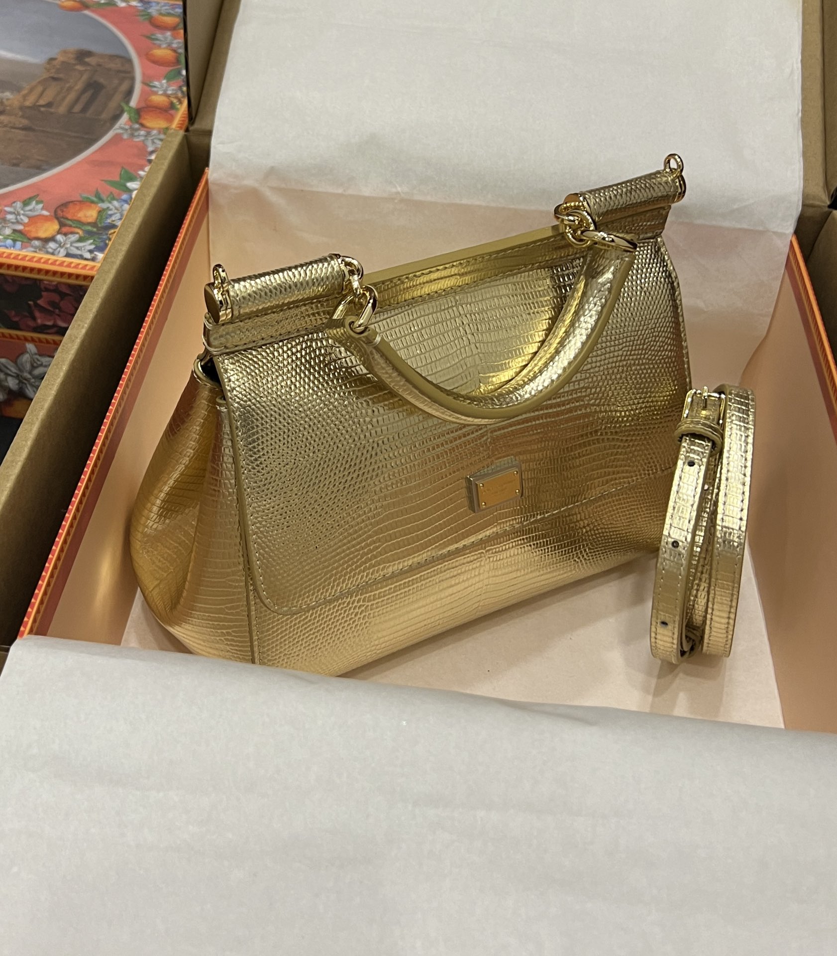 Dolce & Gabbana Handbags Gold hardware Leather