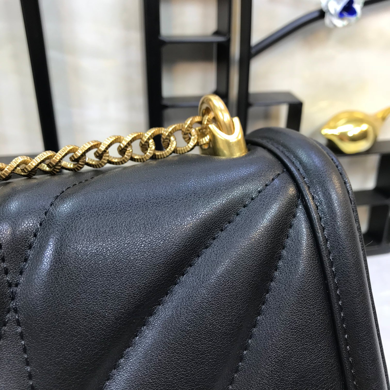 Dolce & Gabbana Large Devotion bag in quilted nappa leather in Black for