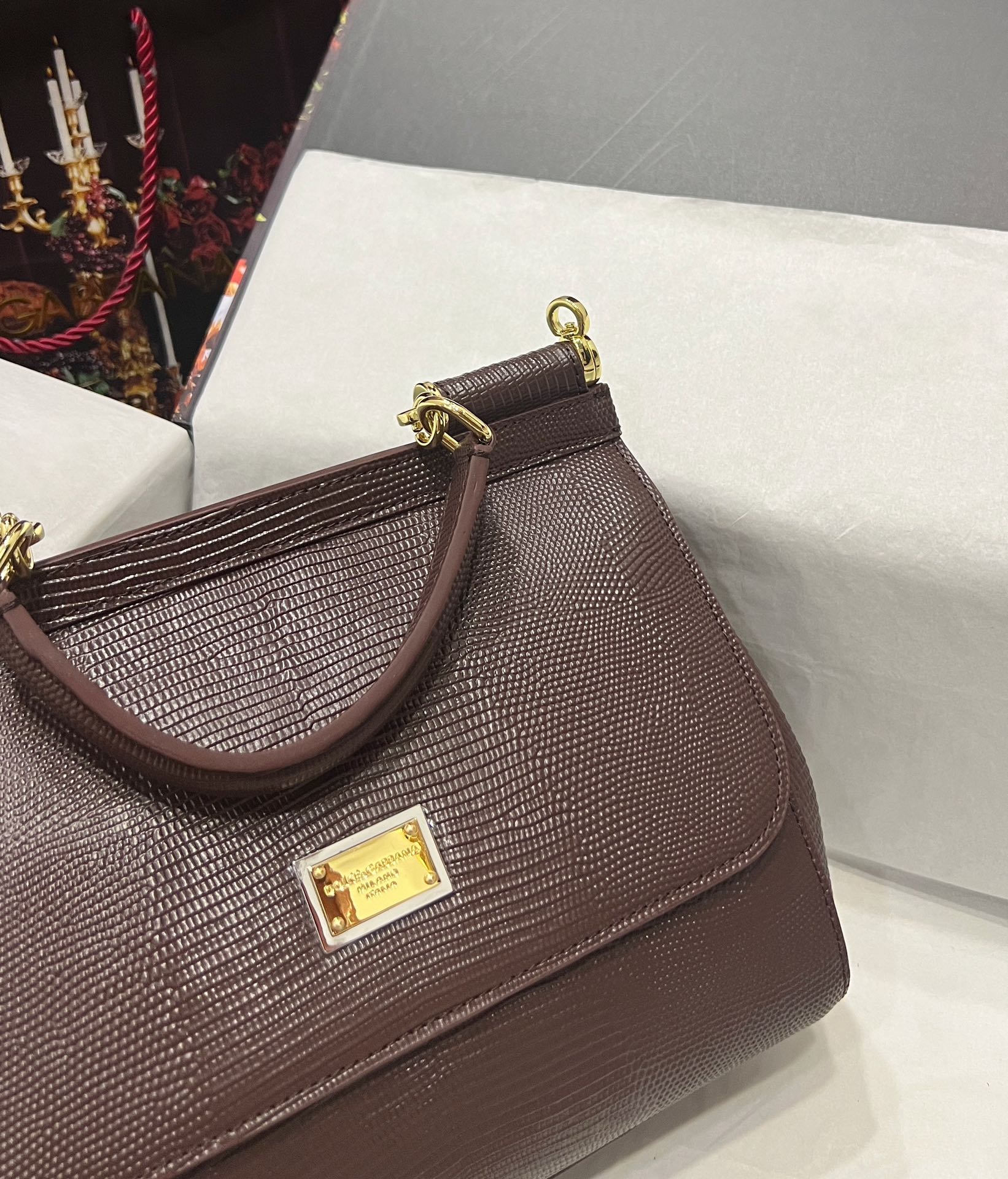 Dolce & Gabbana Large Sicily handbag in Bordeaux for Women