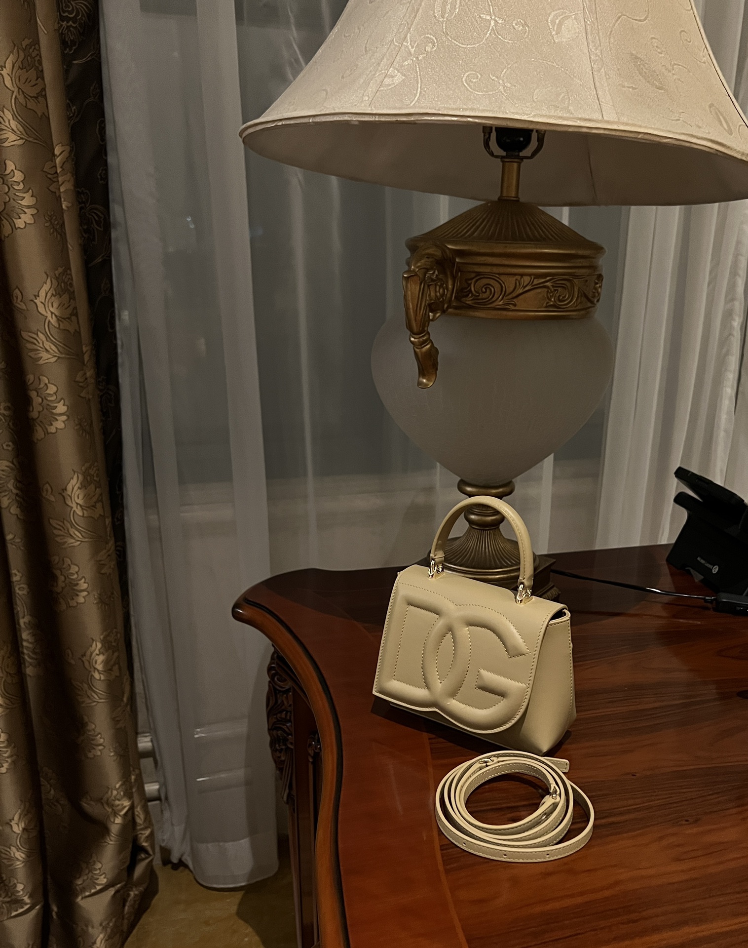 Dolce & Gabbana Leather DG Logo Top-Handle Bag