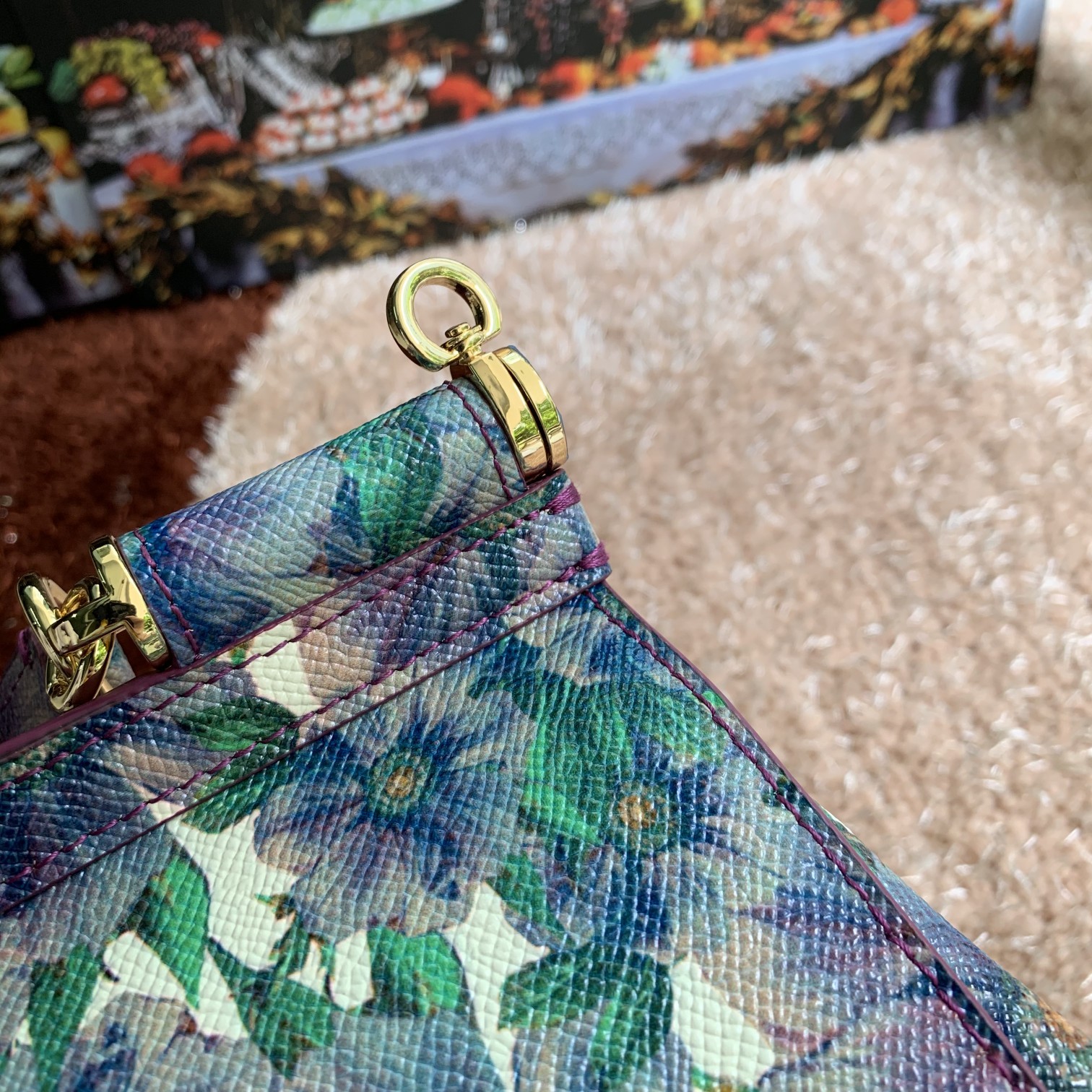 Dolce & Gabbana Leather Miss Sicily Handle Bag - green  Handle Bags, Handbags -