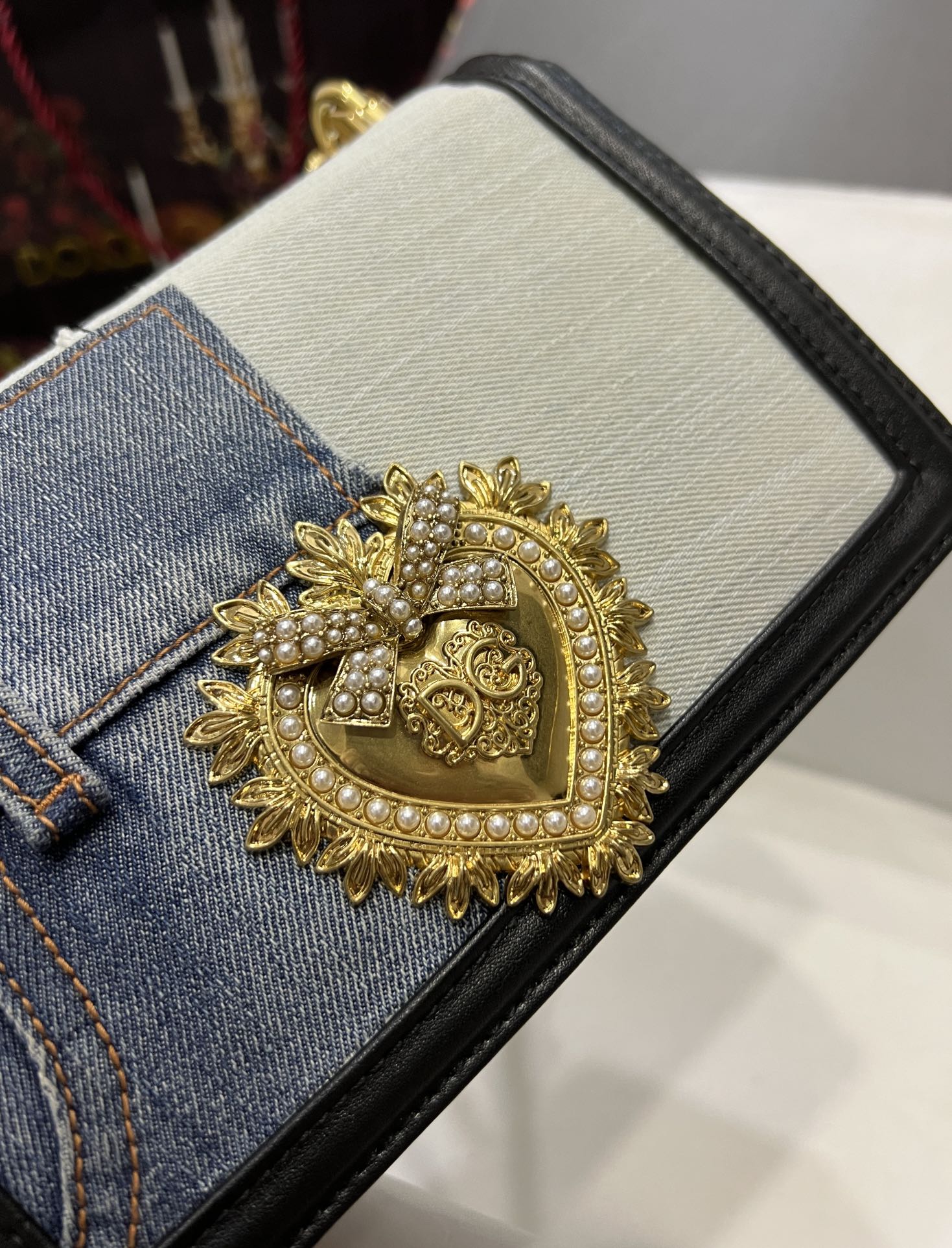 Dolce & Gabbana Medium Devotion bag in patchwork