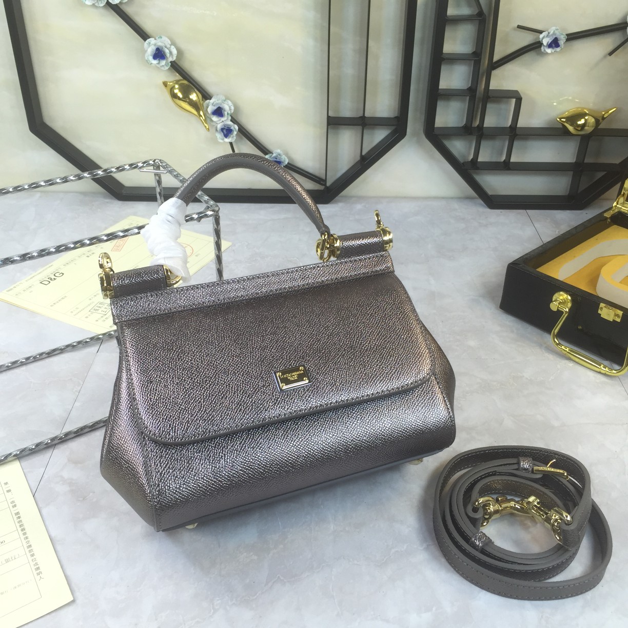 Dolce & Gabbana Medium Sicily handbag in Bordeaux for Women | Dolce&Gabbana