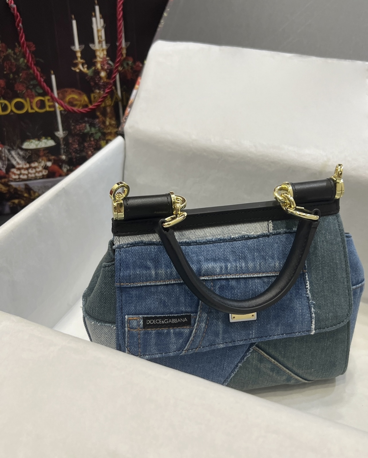 Dolce & Gabbana Medium Sicily handbag in Denim for Women |