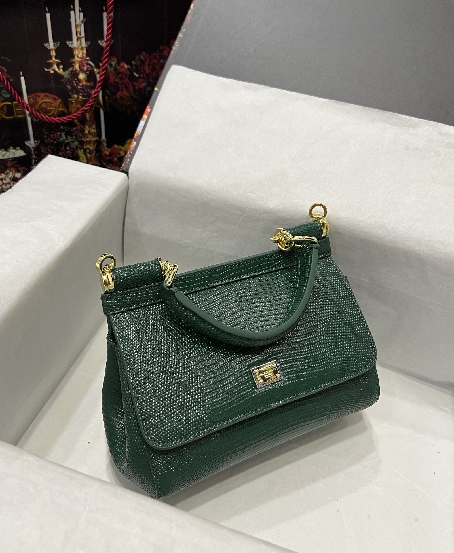 Dolce & Gabbana Medium Sicily Tote Bag | Green