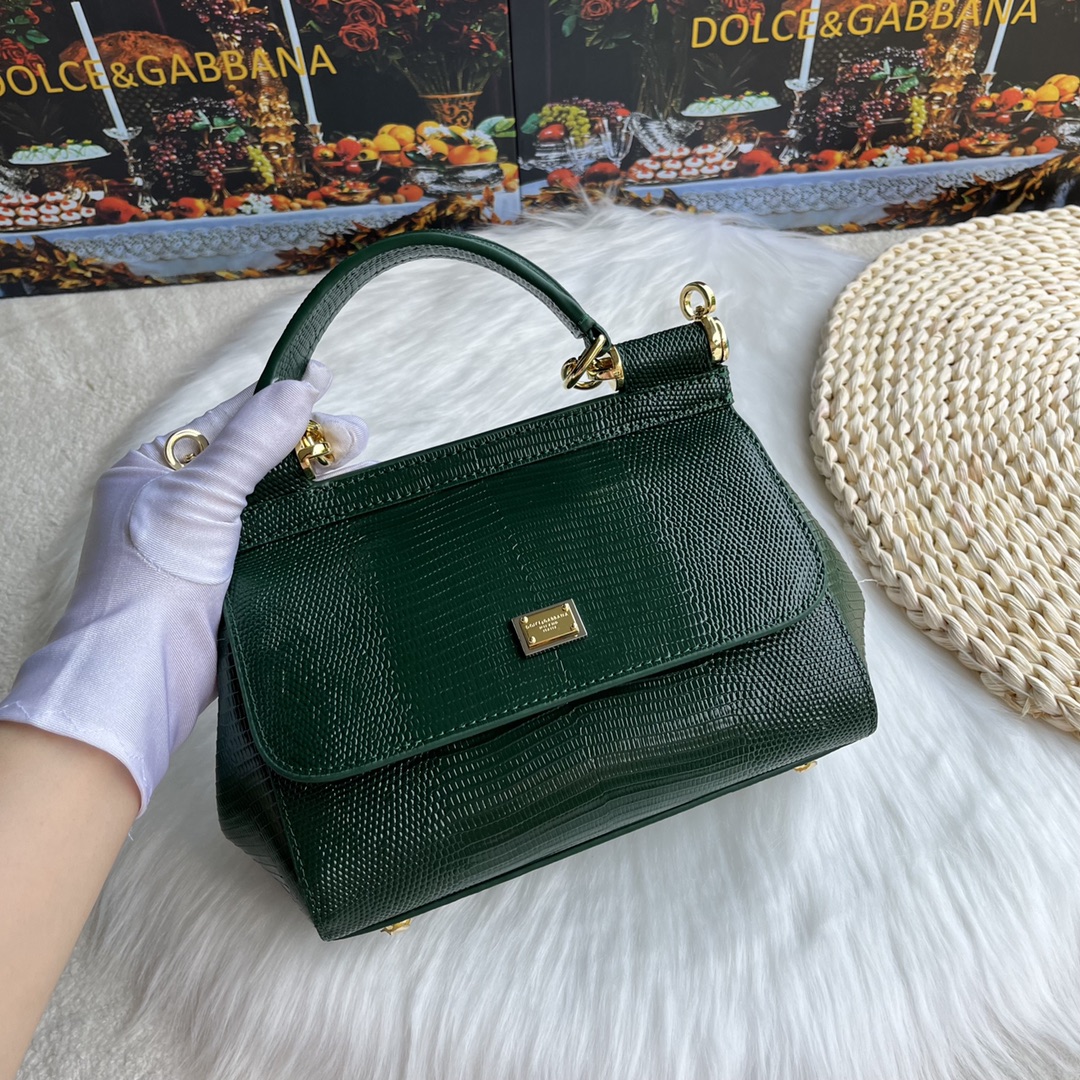 Dolce & Gabbana Medium Sicily Tote Bag | Green