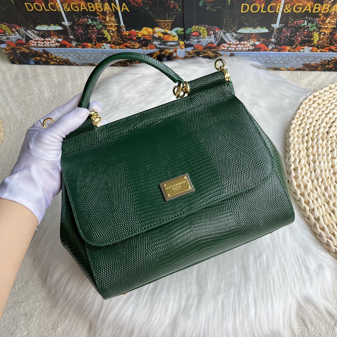 Dolce & Gabbana Medium Sicily Tote Bag | Green