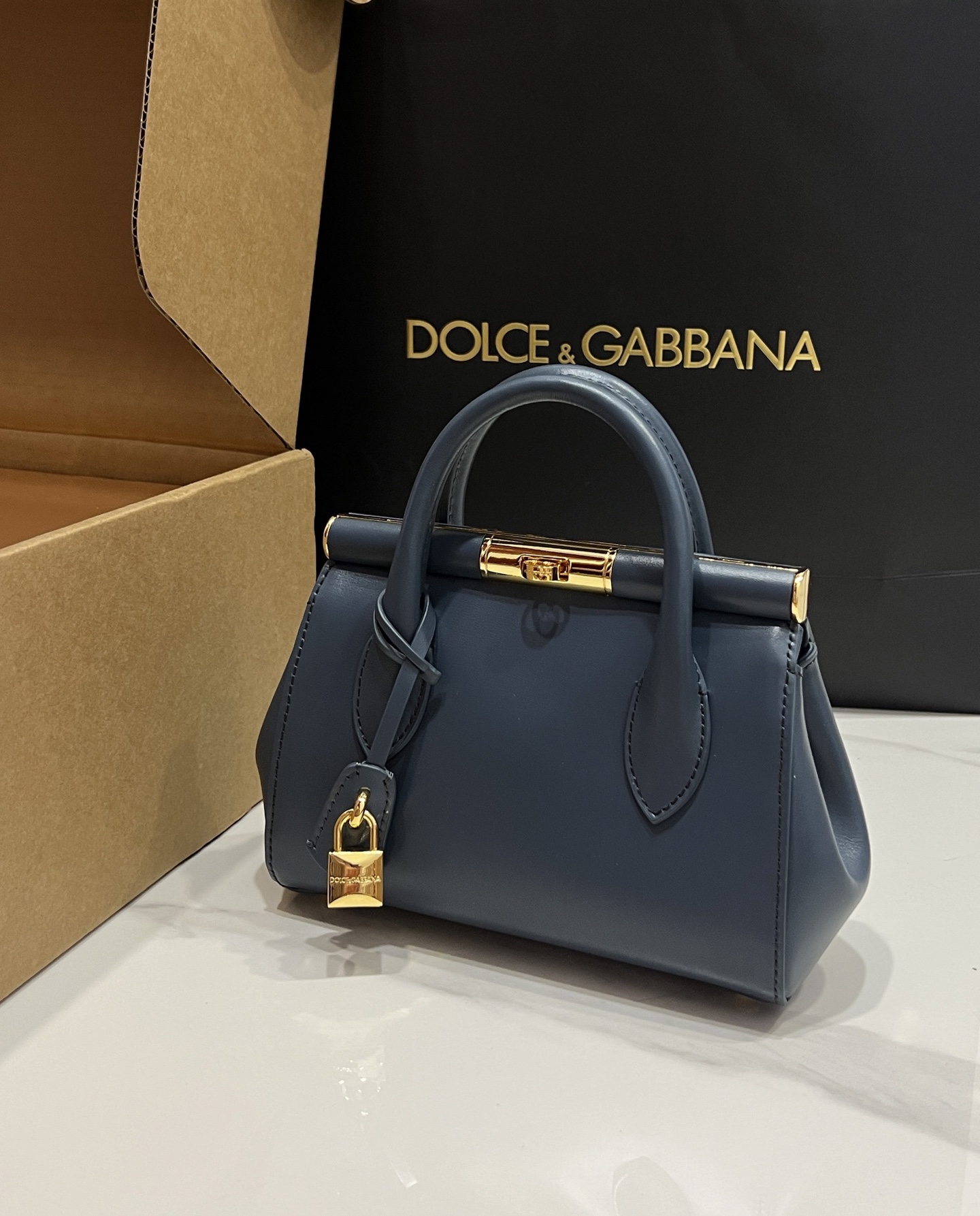 Dolce & Gabbana Mini Marlene Day Bag blue in Bordeaux for Women