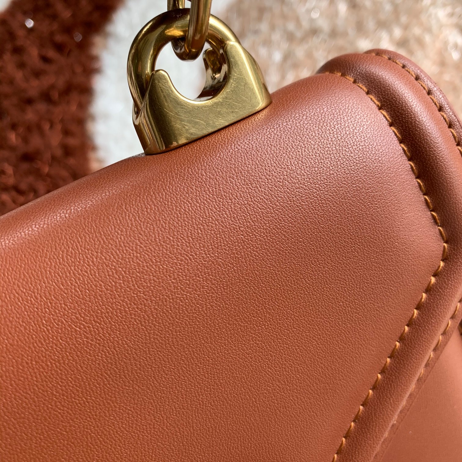 Dolce & Gabbana Small Devotion top-handle bag in Beige for Women