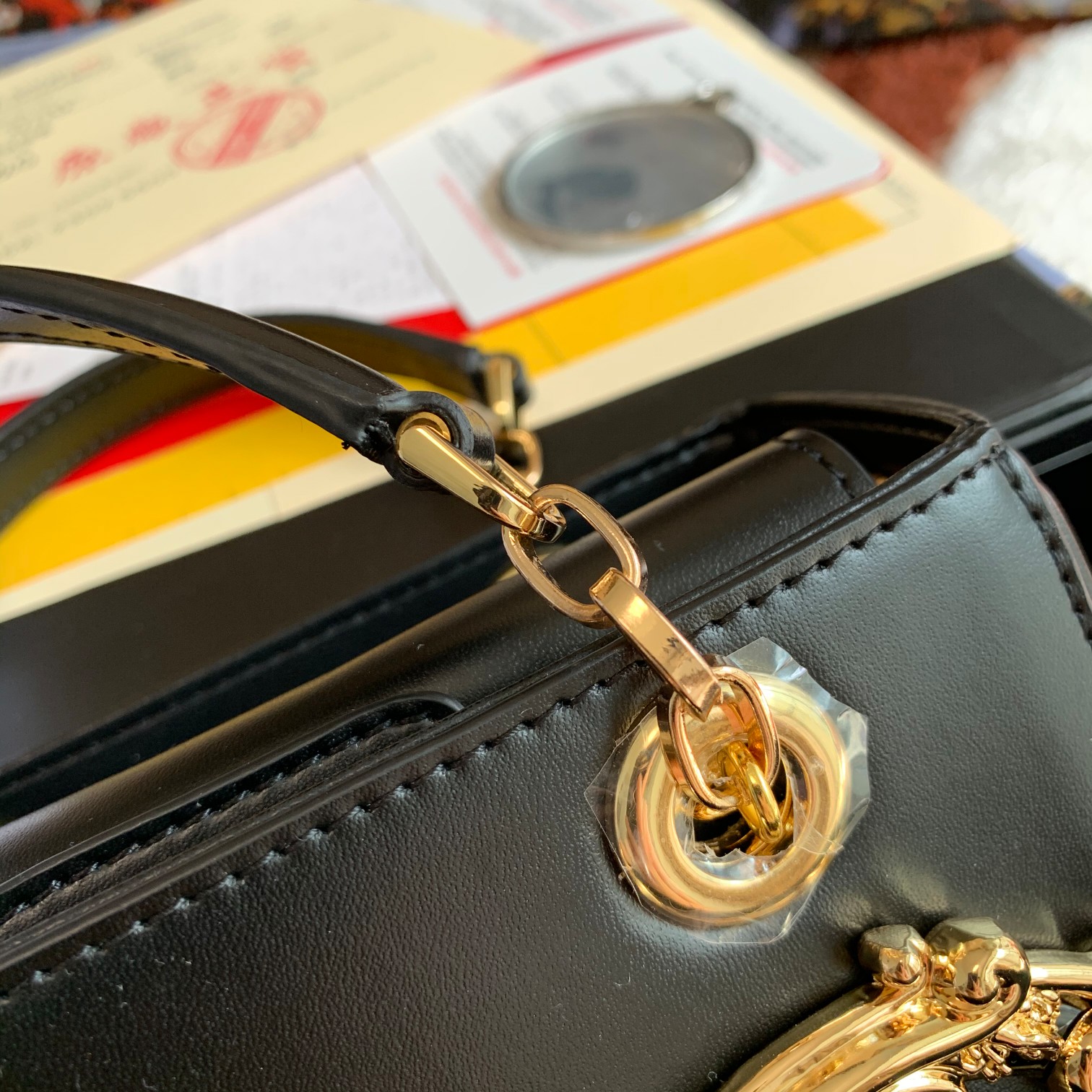 Dolce & Gabbana Small DG Girls in calfskin bag black