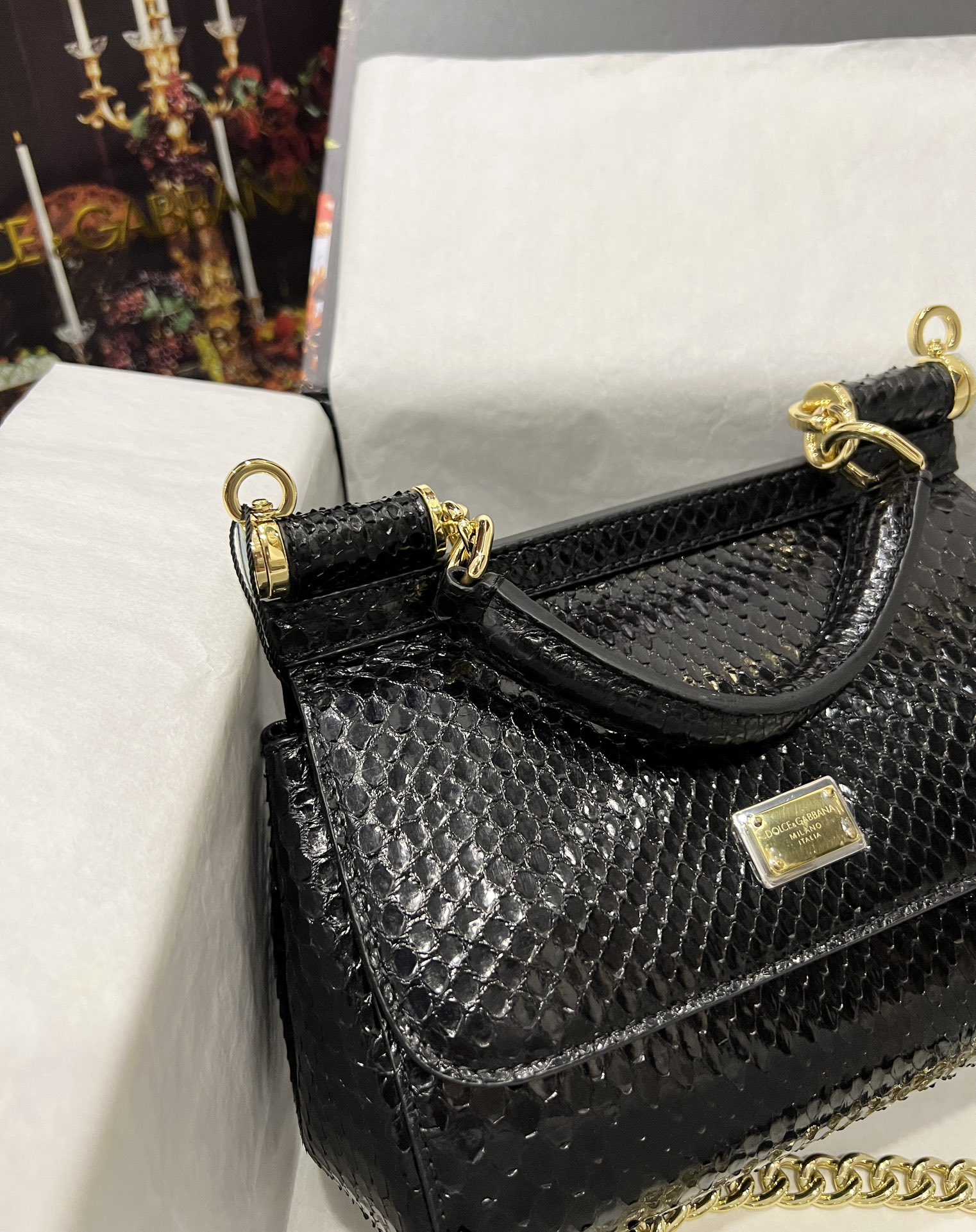 Dolce & Gabbana Small Sicily handbag in Black for Women | Dolce&Gabbana