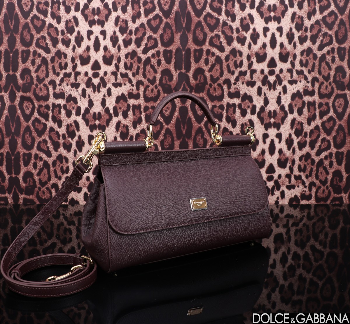 Dolce & Gabbana Small Sicily handbag in Bordeaux for Women |