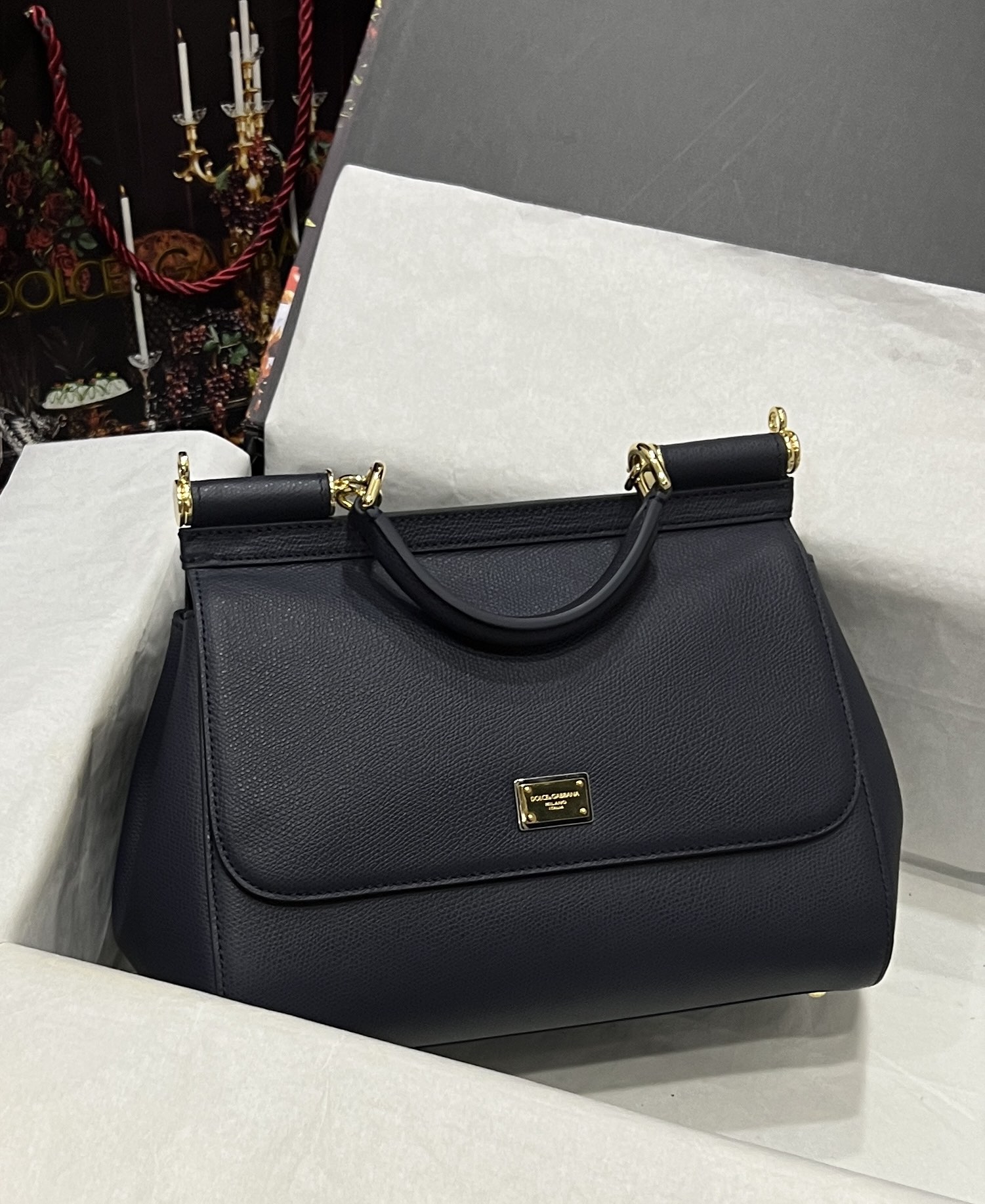 Dolce & Gabbana Small Sicily handbag in Bordeaux for Women