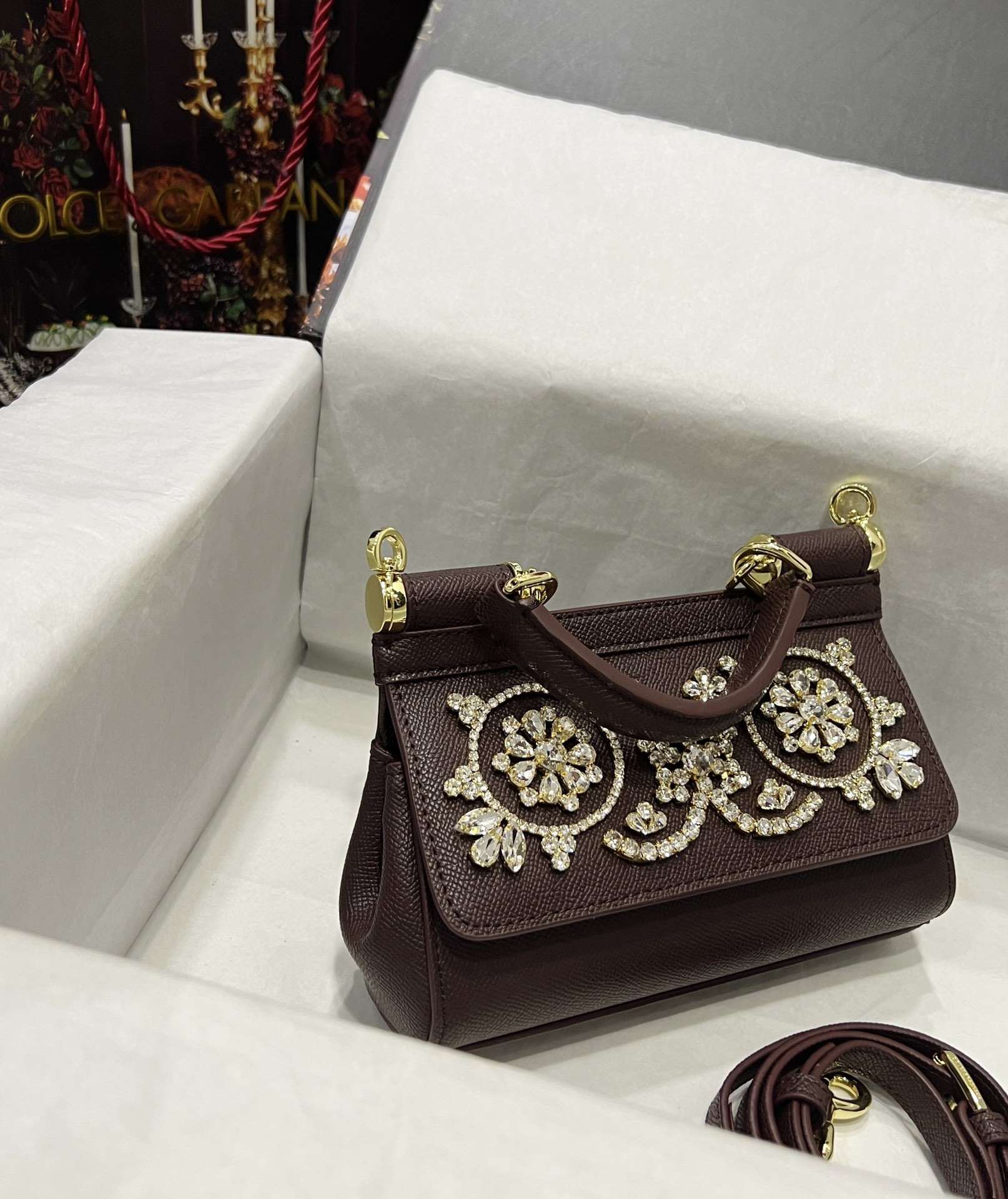 Dolce & Gabbana Small Sicily handbag in Brown for Women | Dolce&Gabbana